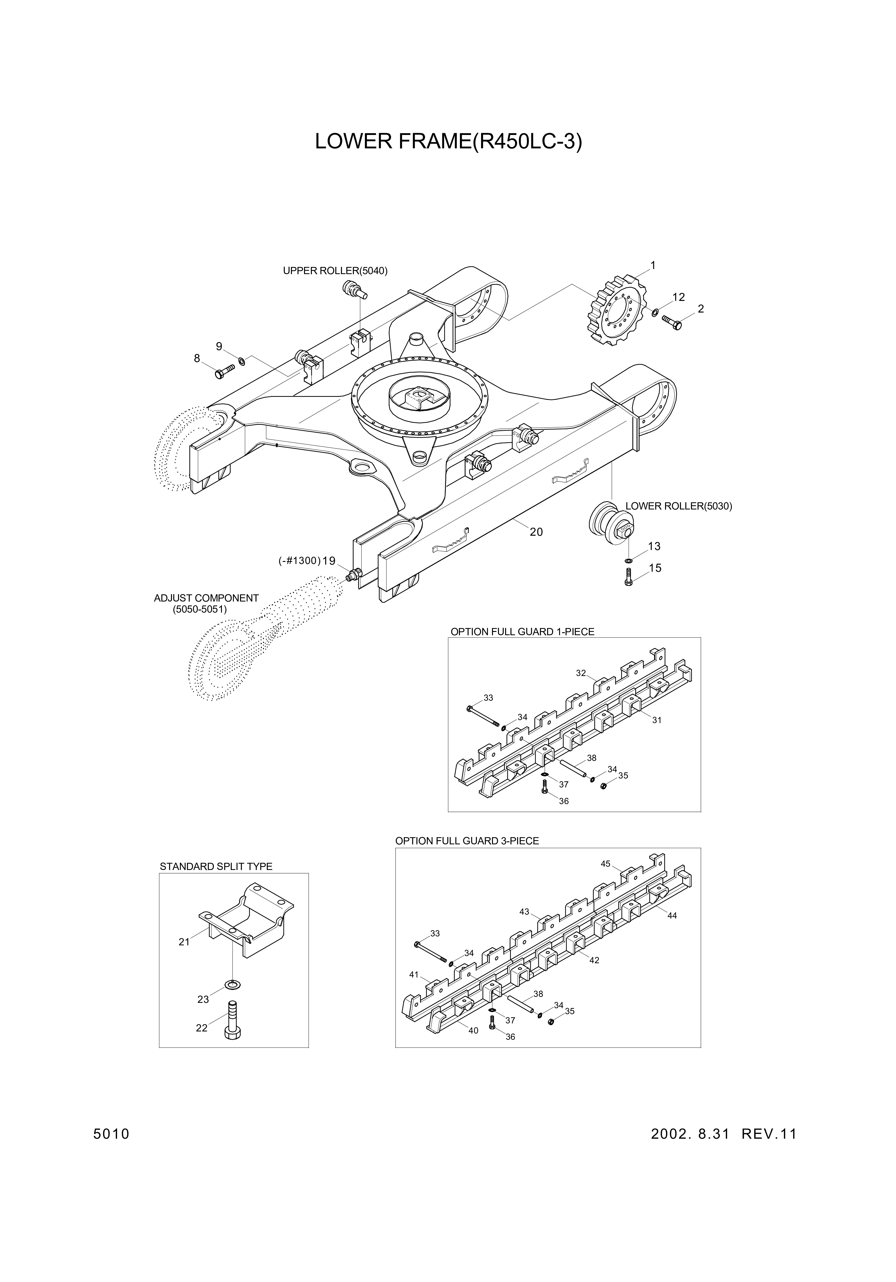 drawing for Hyundai Construction Equipment 84E7-30420 - GUARD-FULL LH (figure 1)