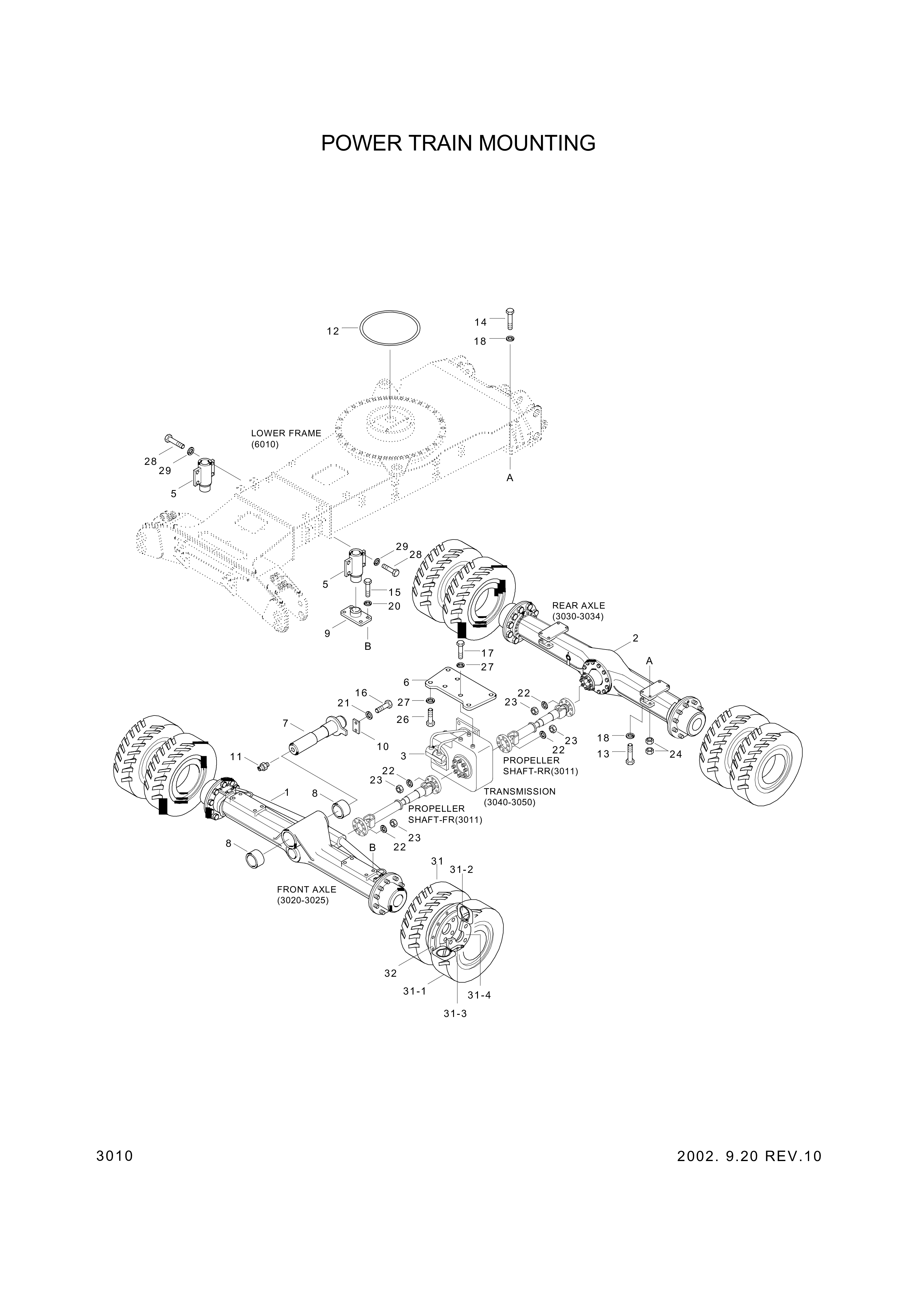 drawing for Hyundai Construction Equipment 81EM-30030 - TRANSMISSION ASSY (figure 1)