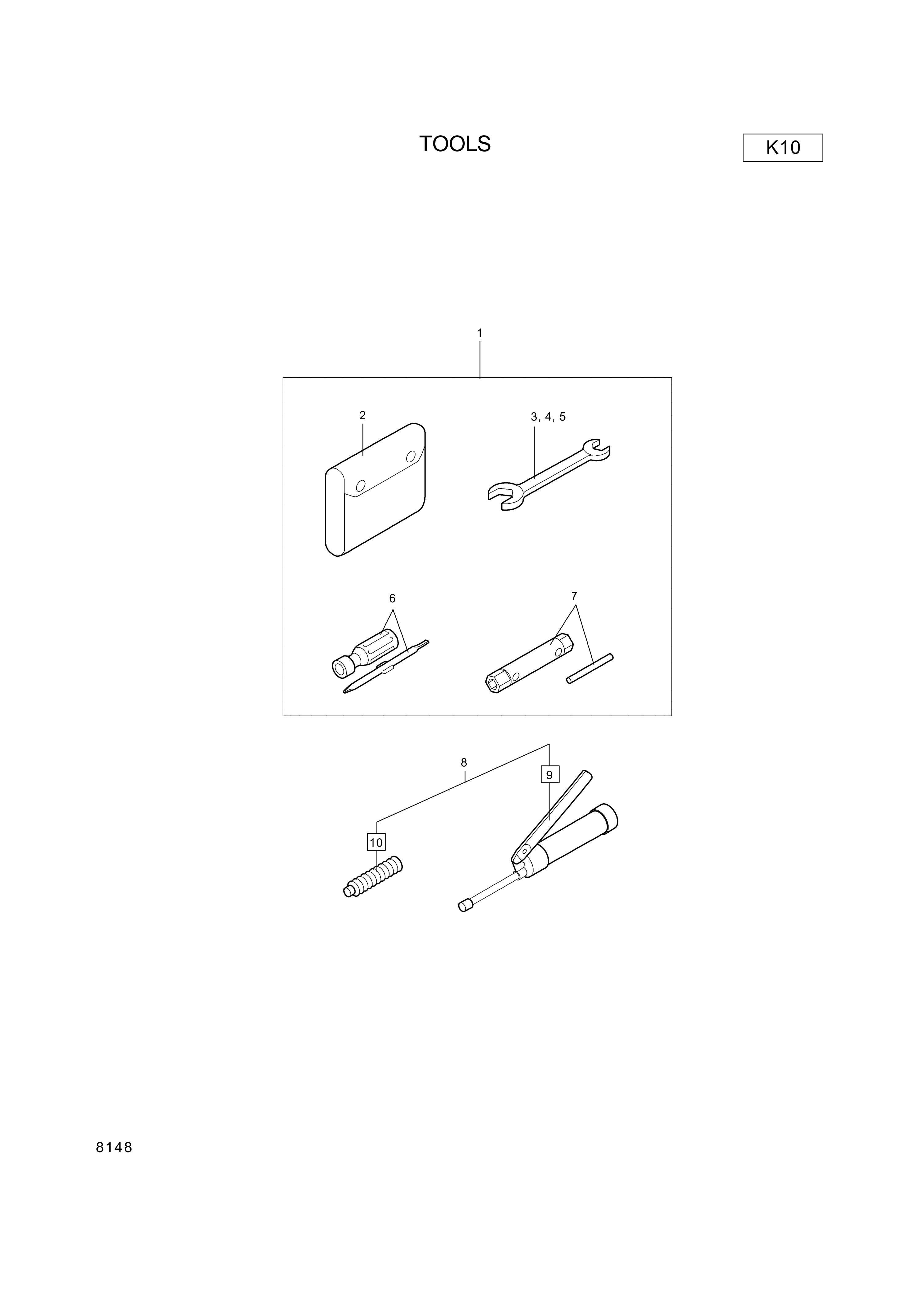 drawing for Hyundai Construction Equipment S071-00001 - TOOL ASSY (figure 5)