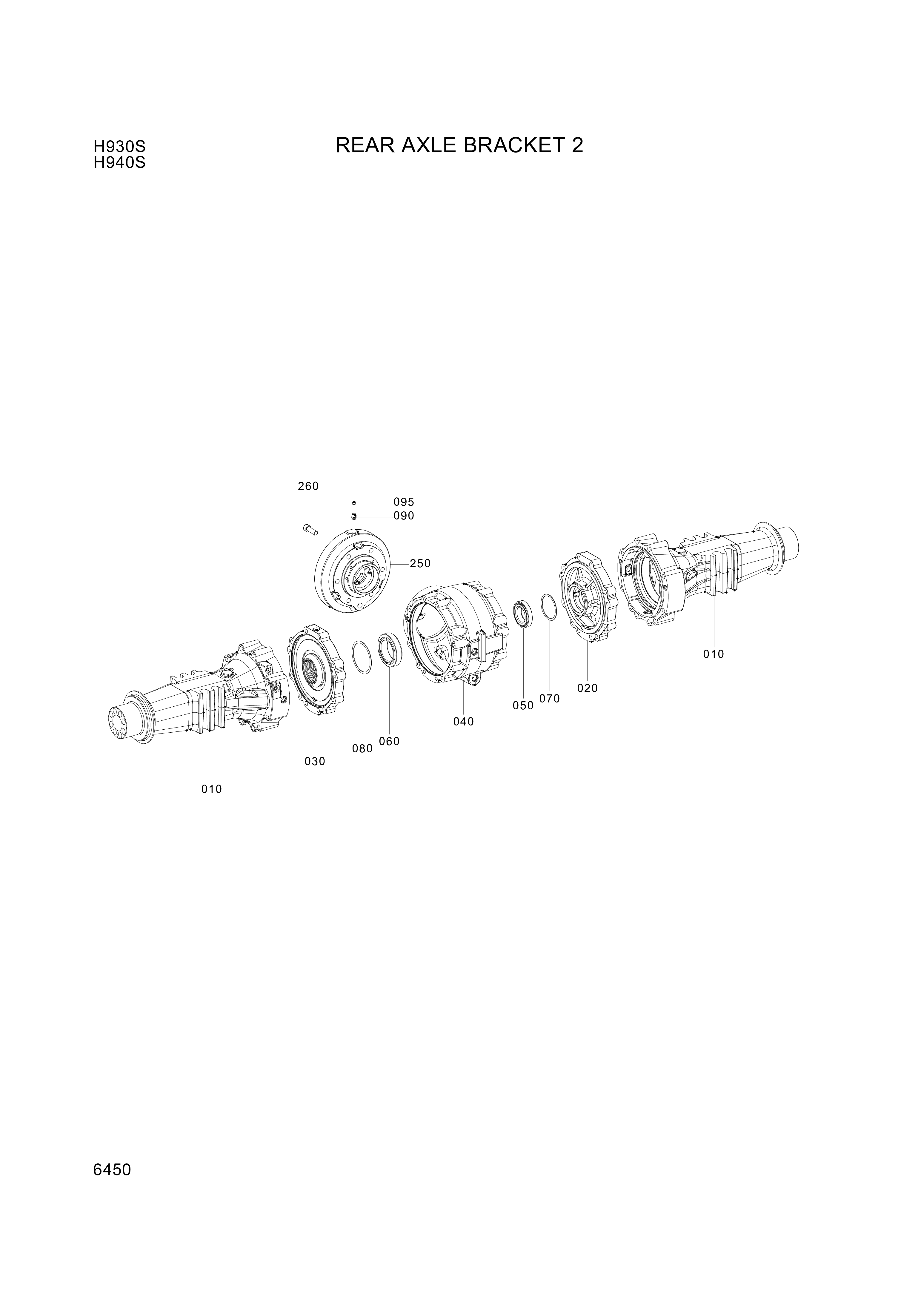 drawing for Hyundai Construction Equipment ZGAQ-03469 - HOUSING-AXLE (figure 4)