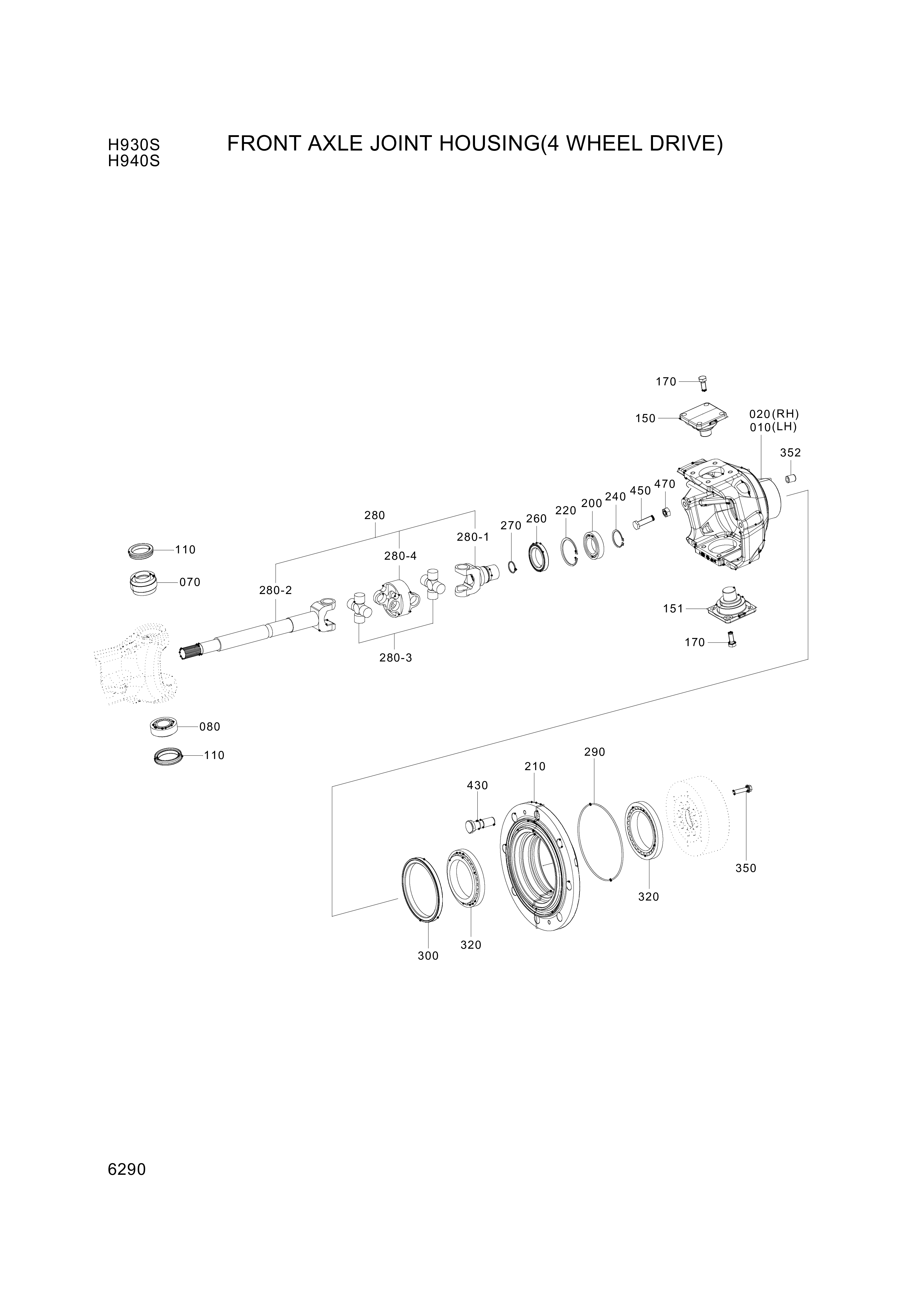 drawing for Hyundai Construction Equipment 0501-008-703 - SHAFT-UNIVERSAL (figure 3)