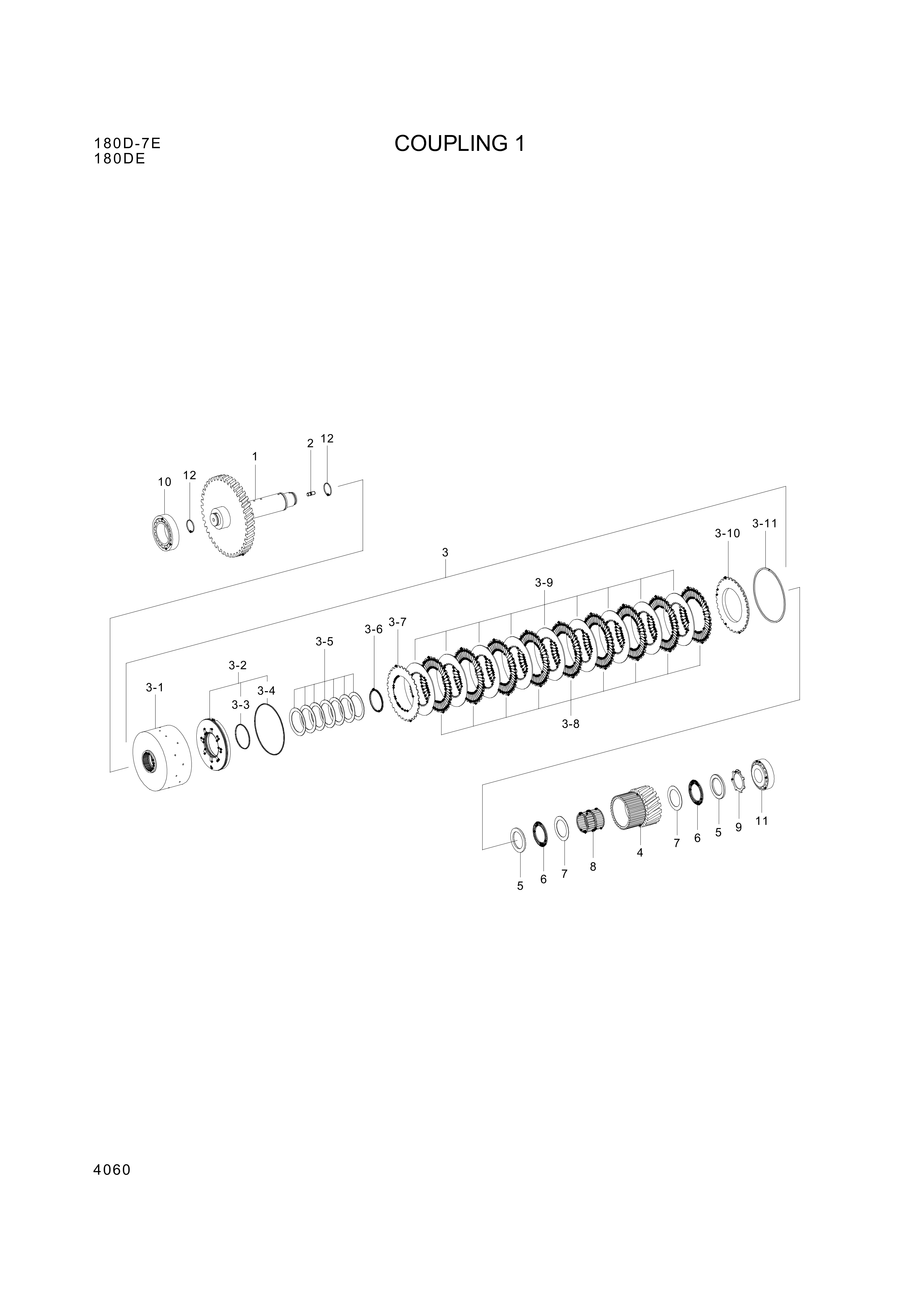 drawing for Hyundai Construction Equipment ZGAQ-03821 - IDLER-CLUTCH (figure 3)