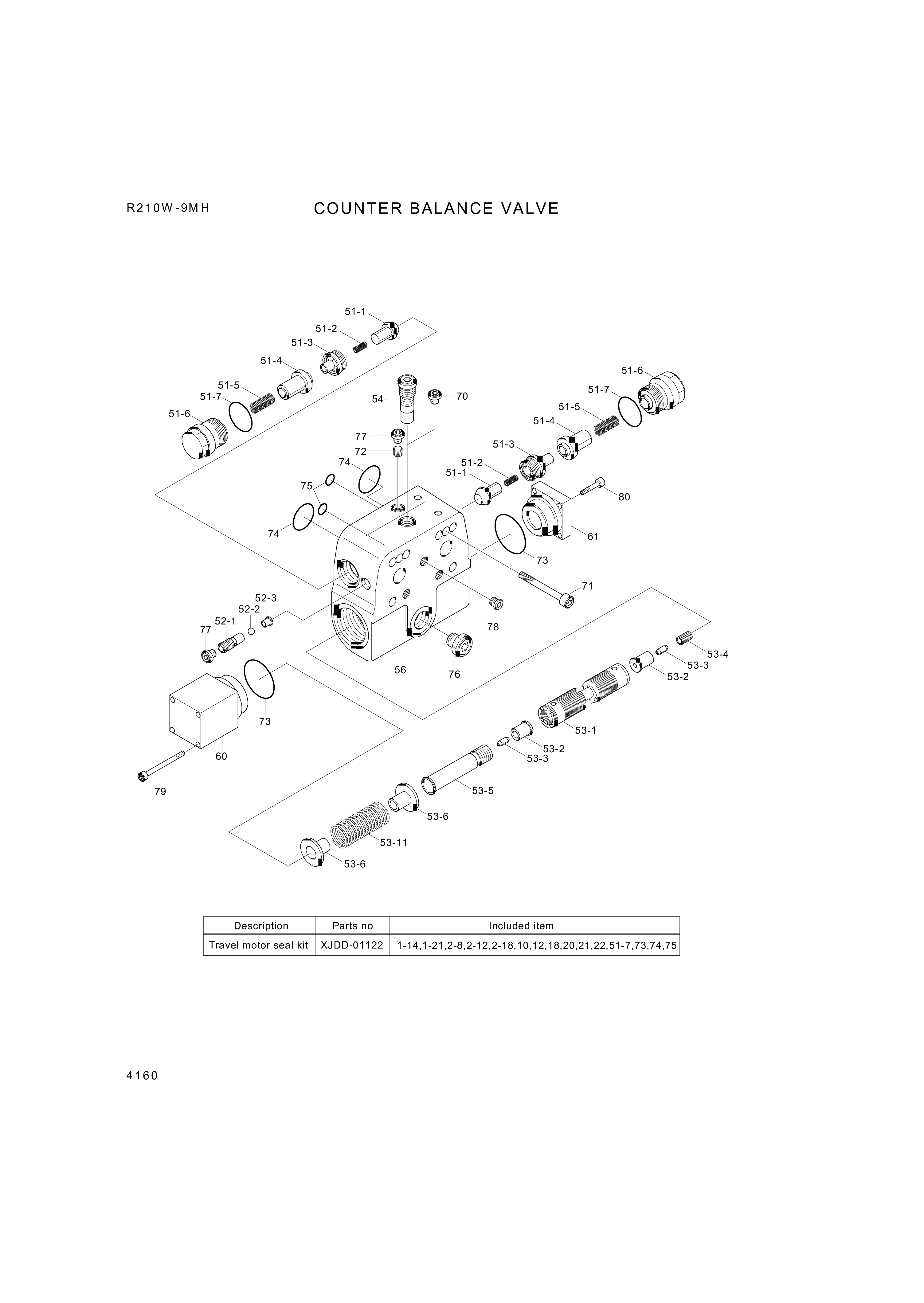 drawing for Hyundai Construction Equipment 02064242 - VALVE (figure 2)