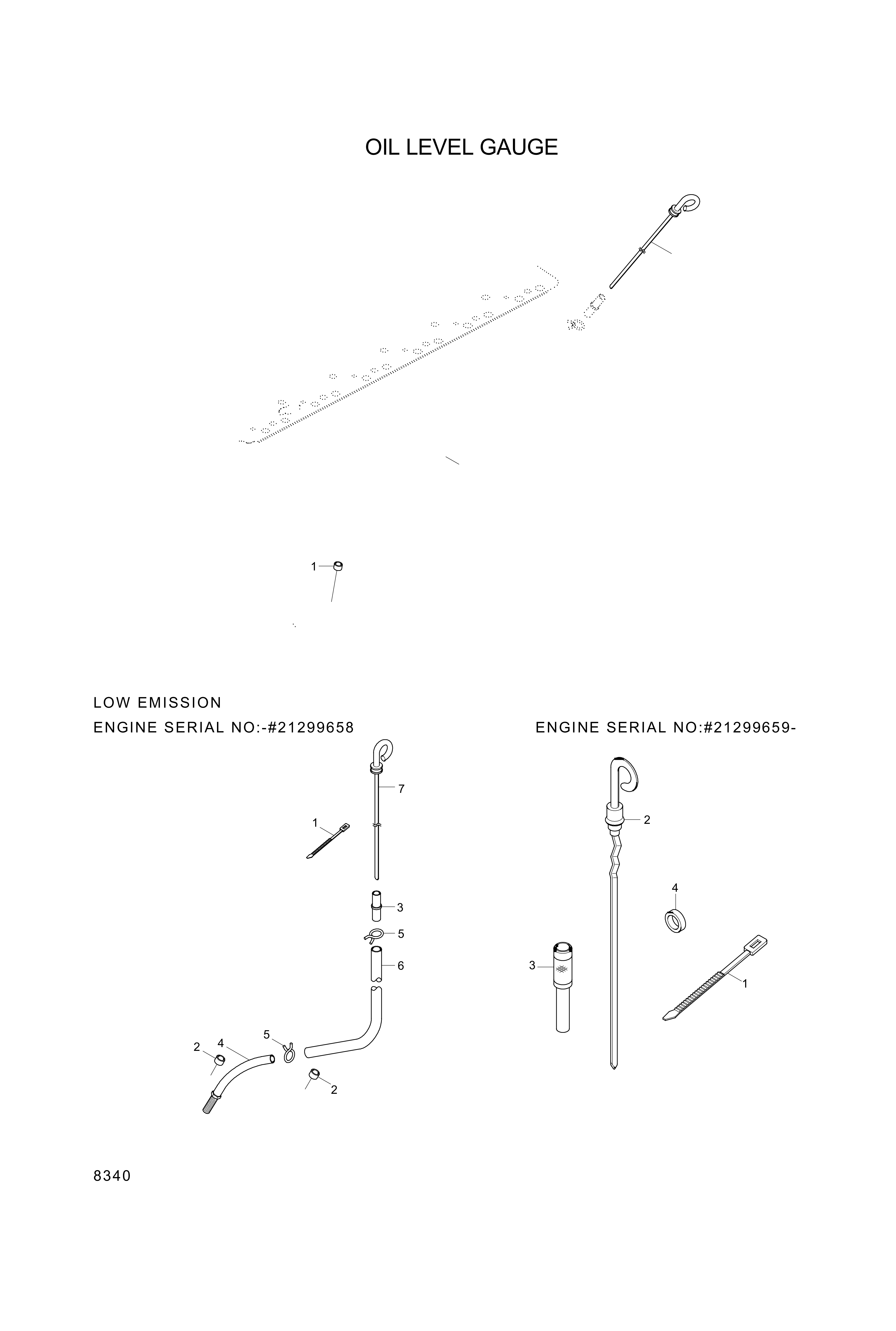 drawing for Hyundai Construction Equipment YUBP-05069 - DIPSTICK ASSY (figure 2)