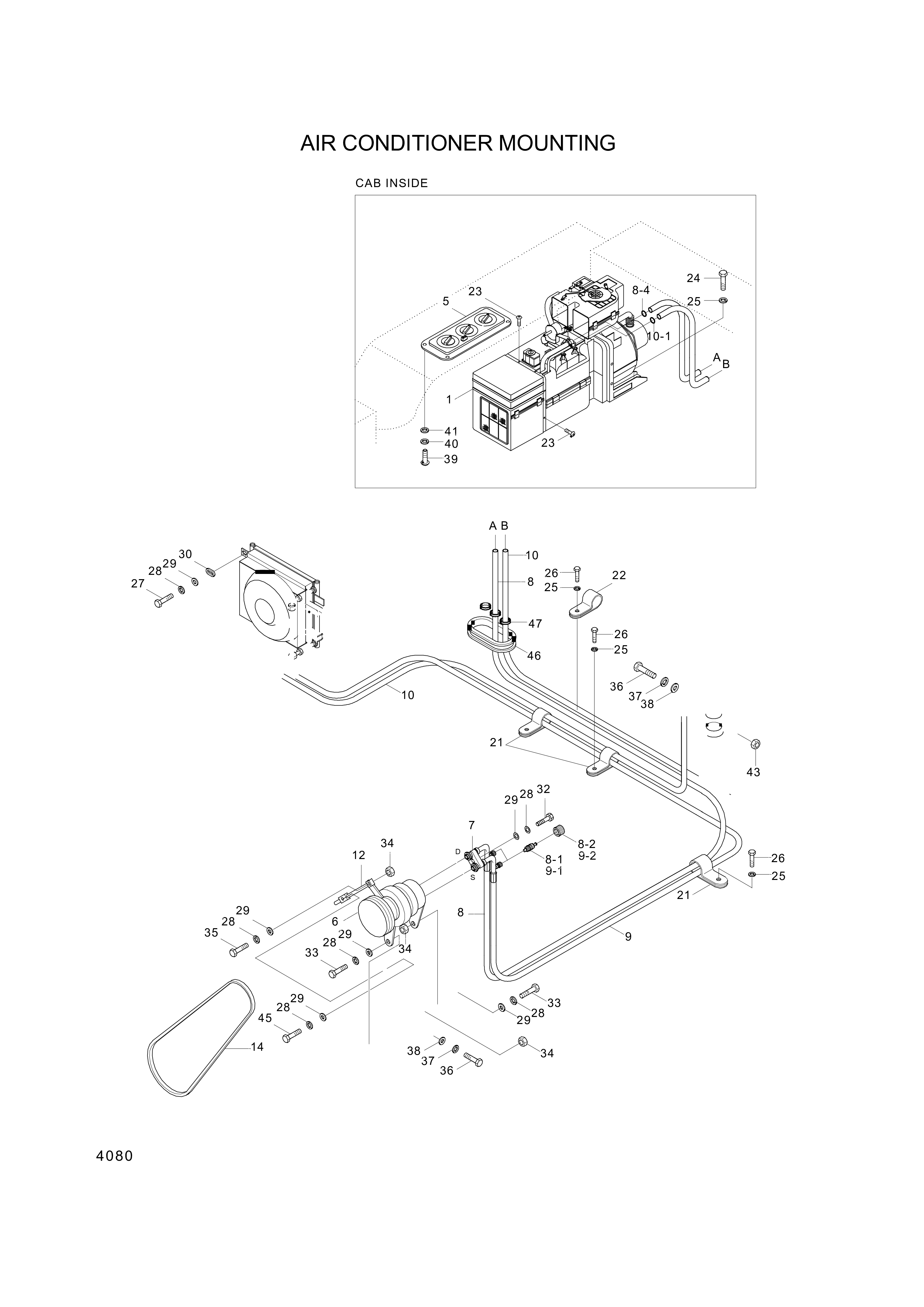 drawing for Hyundai Construction Equipment A200060801-0 - CONDENSER ASSY (figure 3)