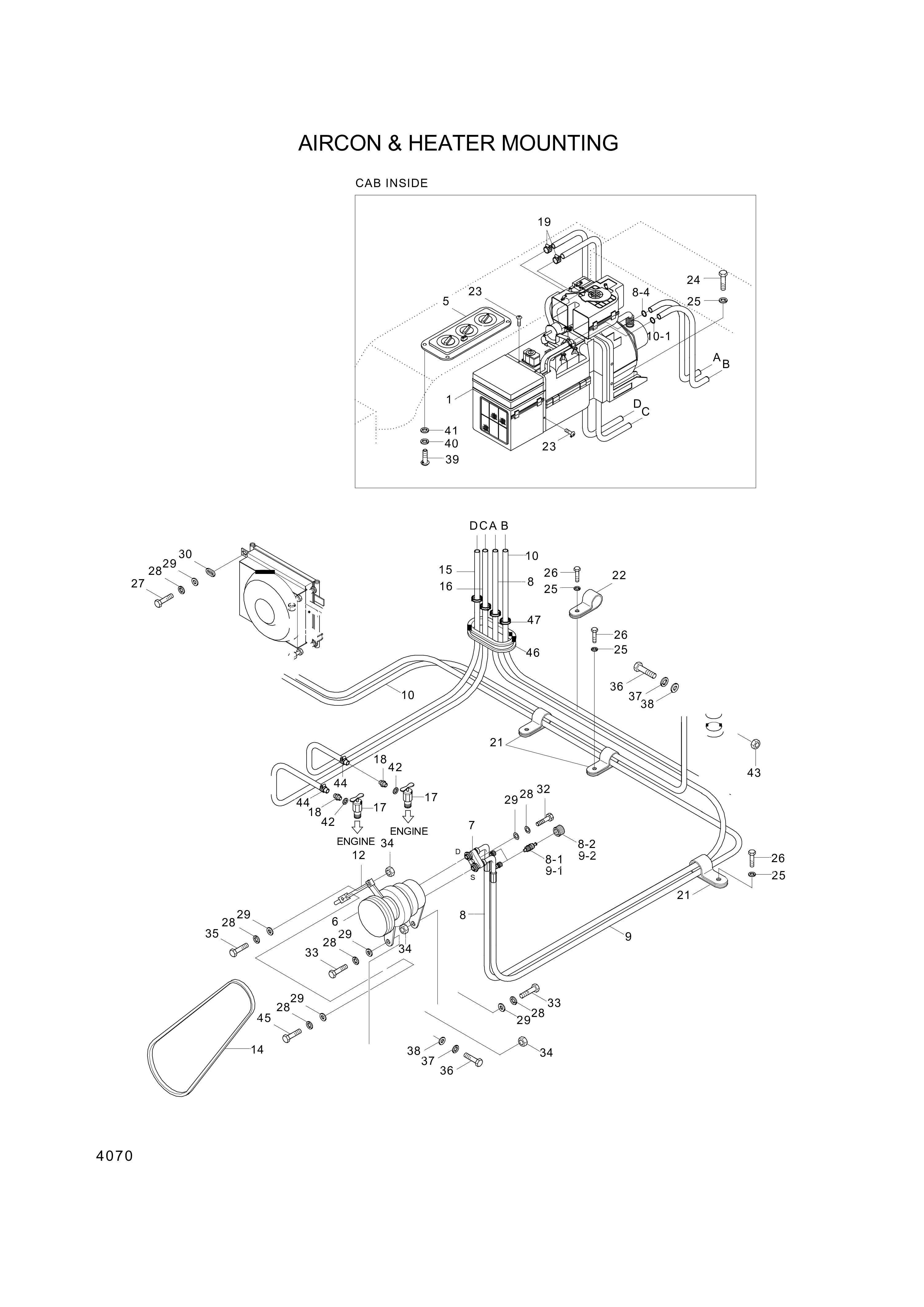 drawing for Hyundai Construction Equipment A200060801-0 - CONDENSER ASSY (figure 4)