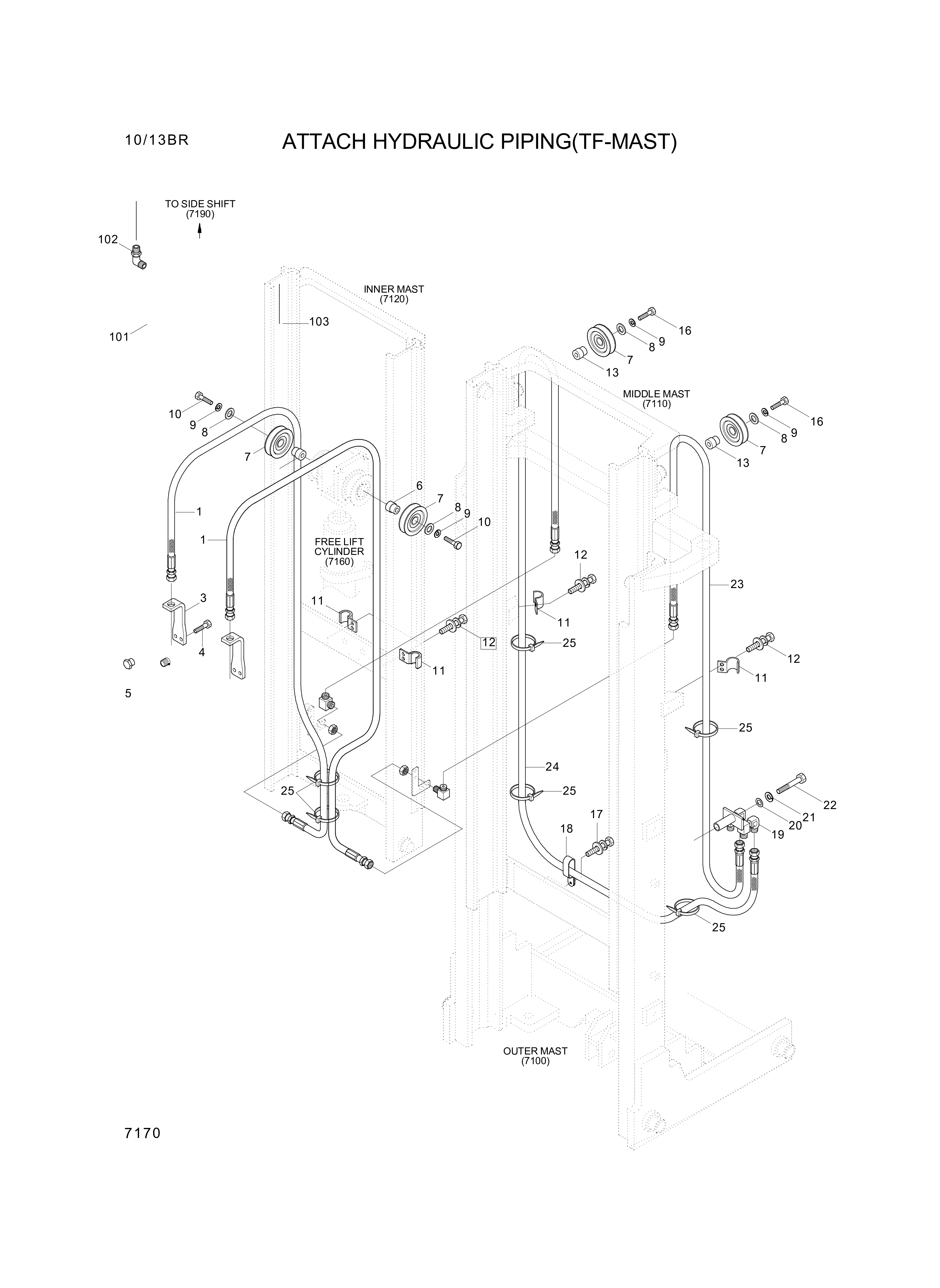 drawing for Hyundai Construction Equipment 35FS-90400 - ELBOW (figure 3)