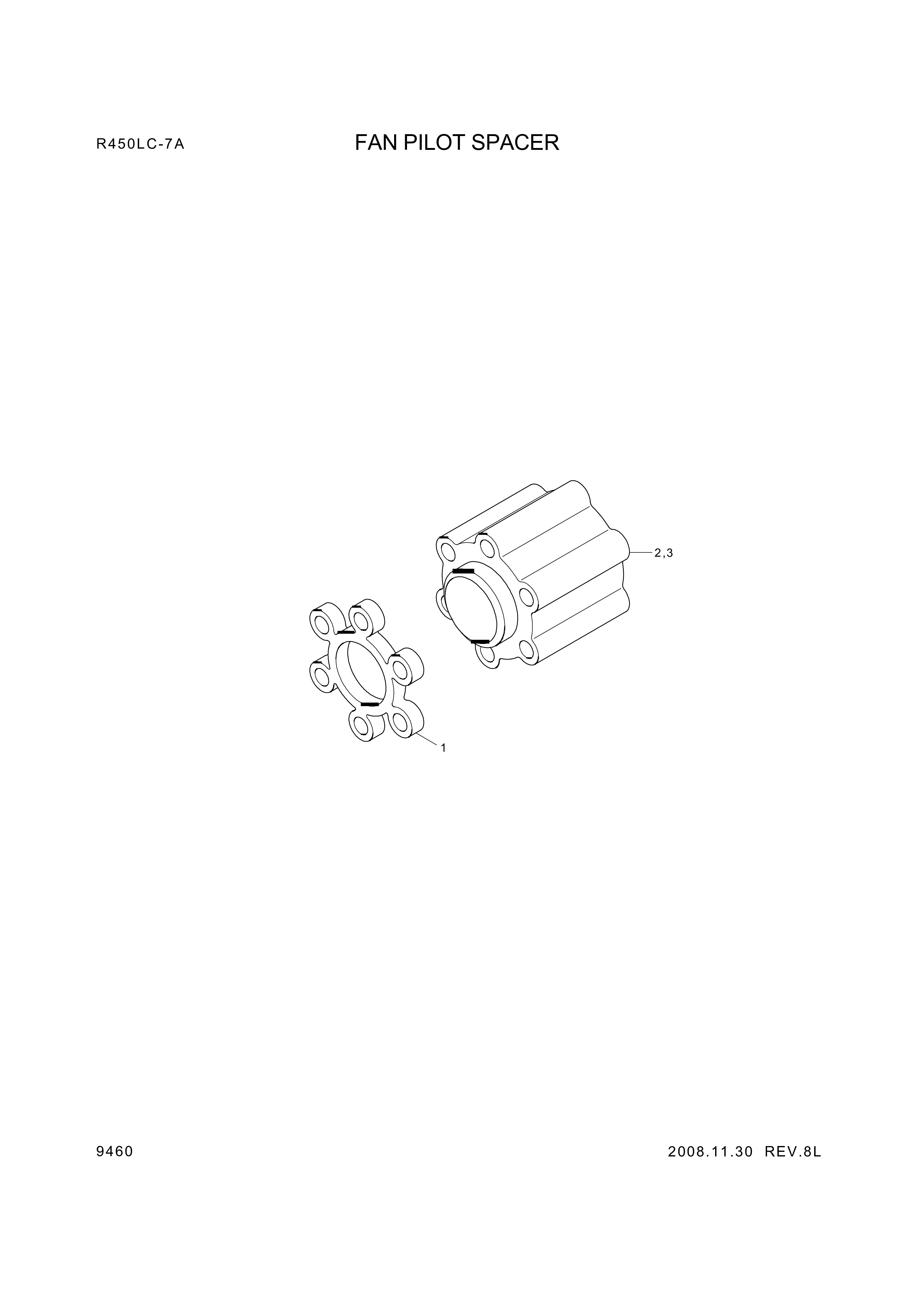 drawing for Hyundai Construction Equipment YUBP-05000 - SPACER (figure 4)