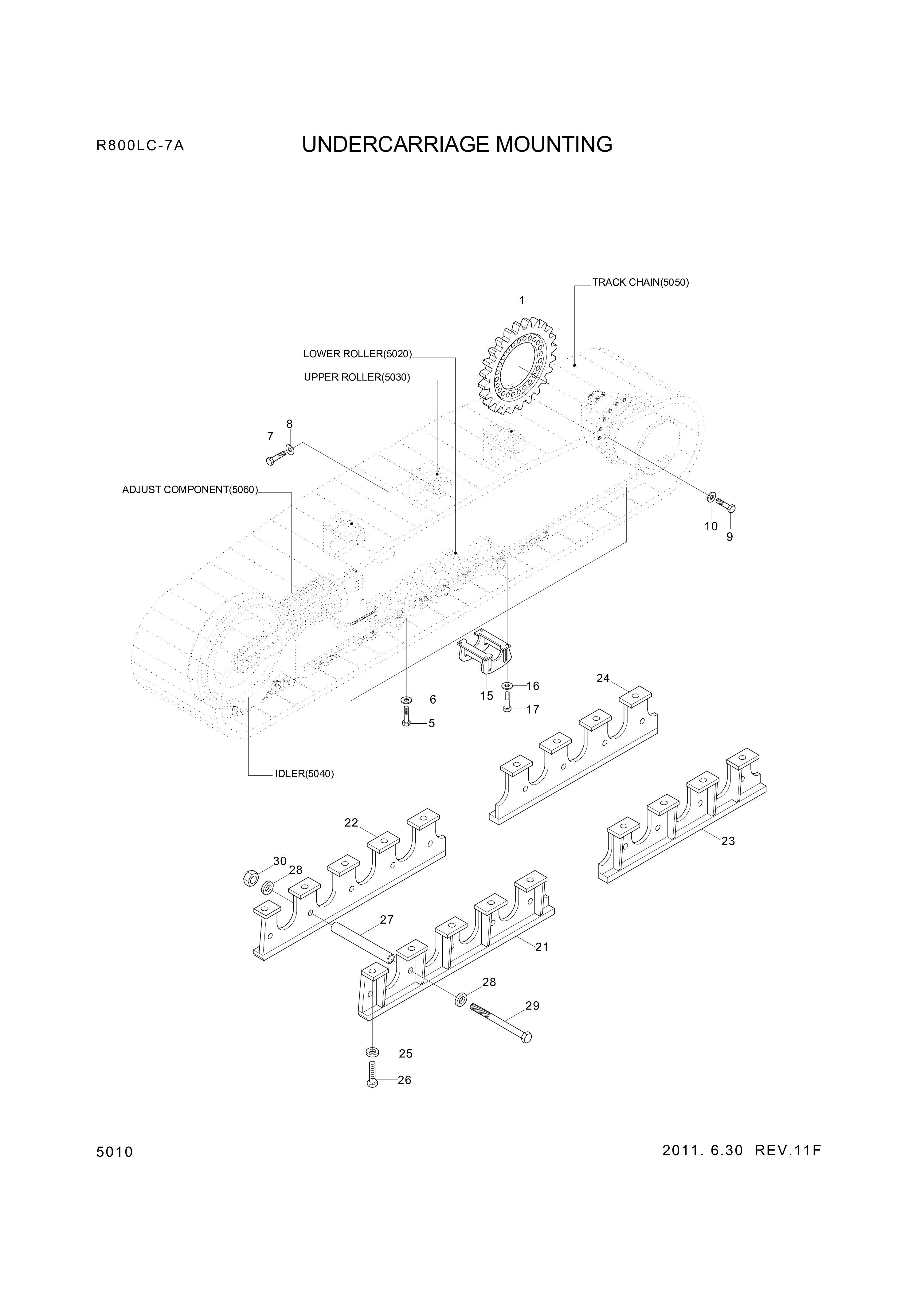 drawing for Hyundai Construction Equipment S207-30100V - NUT-HEX (figure 3)