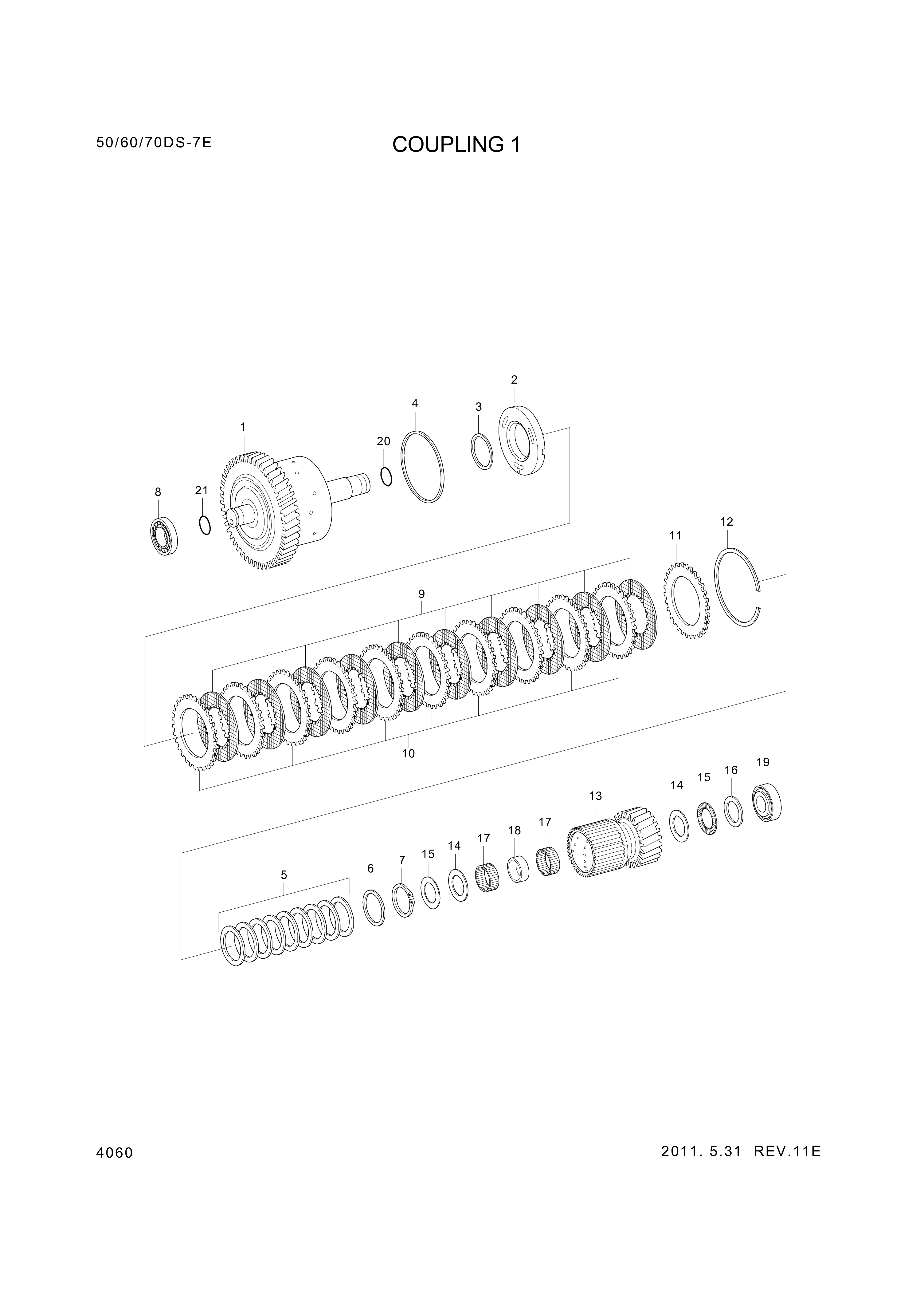 drawing for Hyundai Construction Equipment ZGAQ-03074 - CARRIER-DISC IN (figure 4)