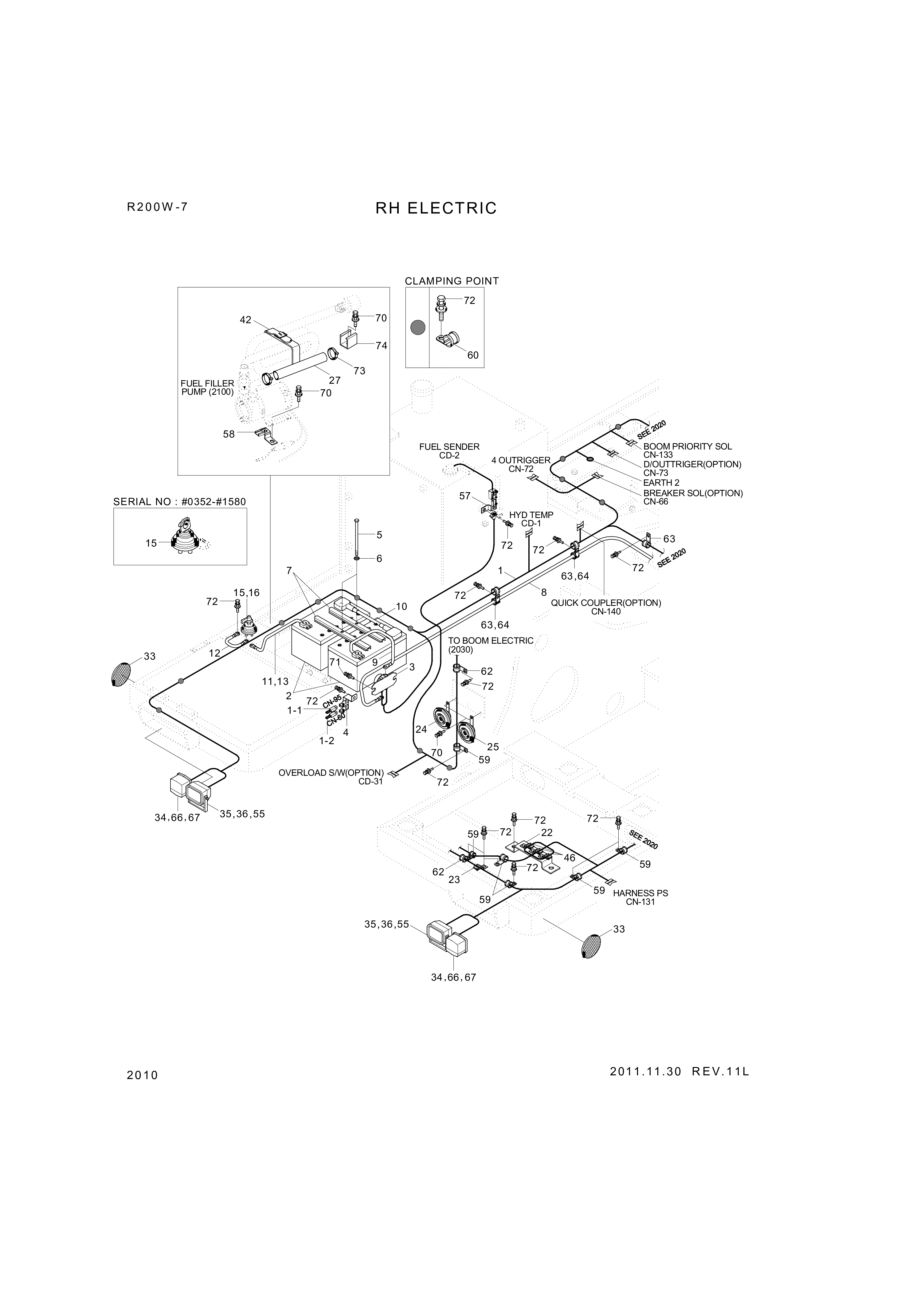 drawing for Hyundai Construction Equipment S161-040356 - BOLT-ROUND (figure 5)