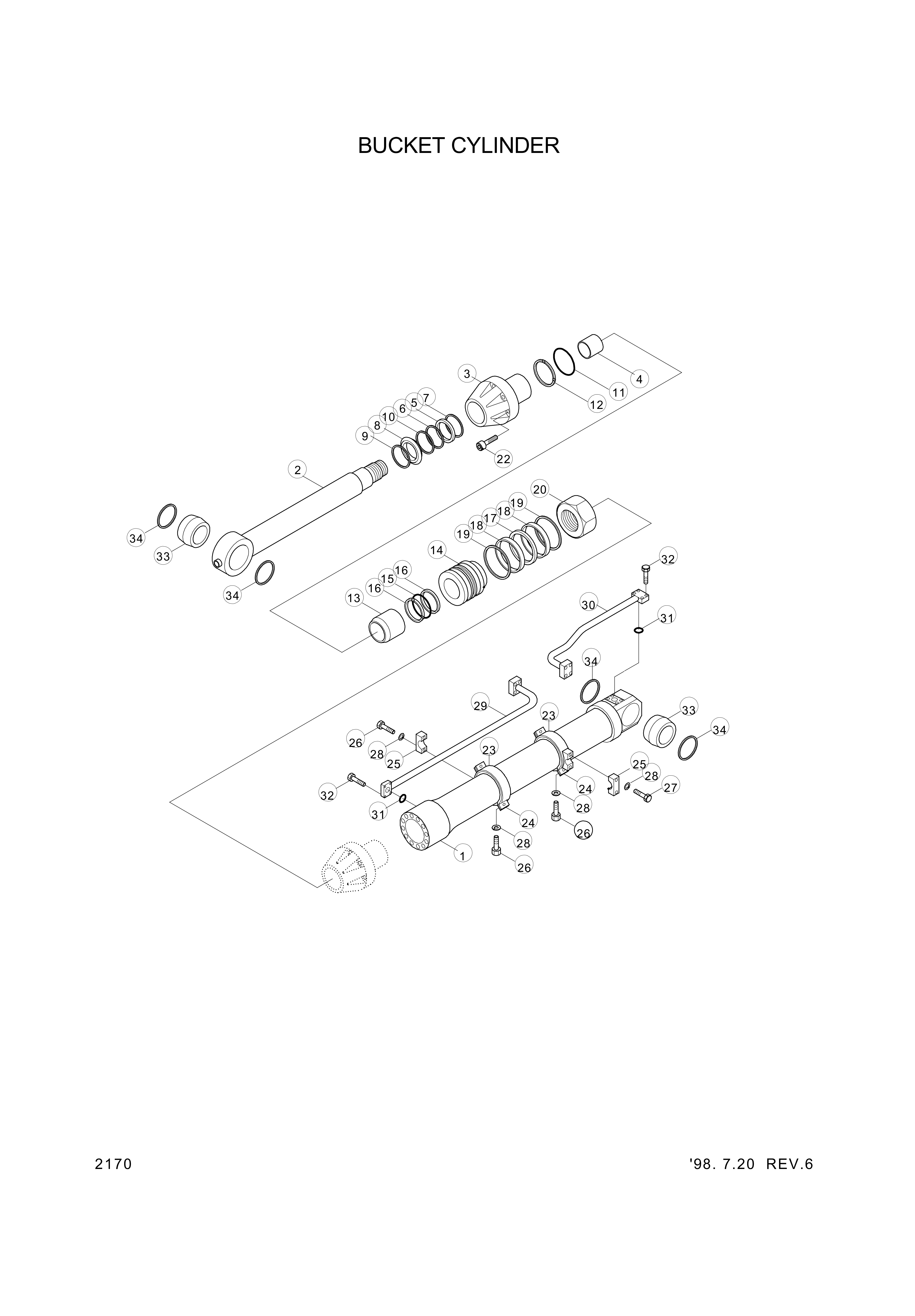 drawing for Hyundai Construction Equipment C00423A - O-RING (figure 2)