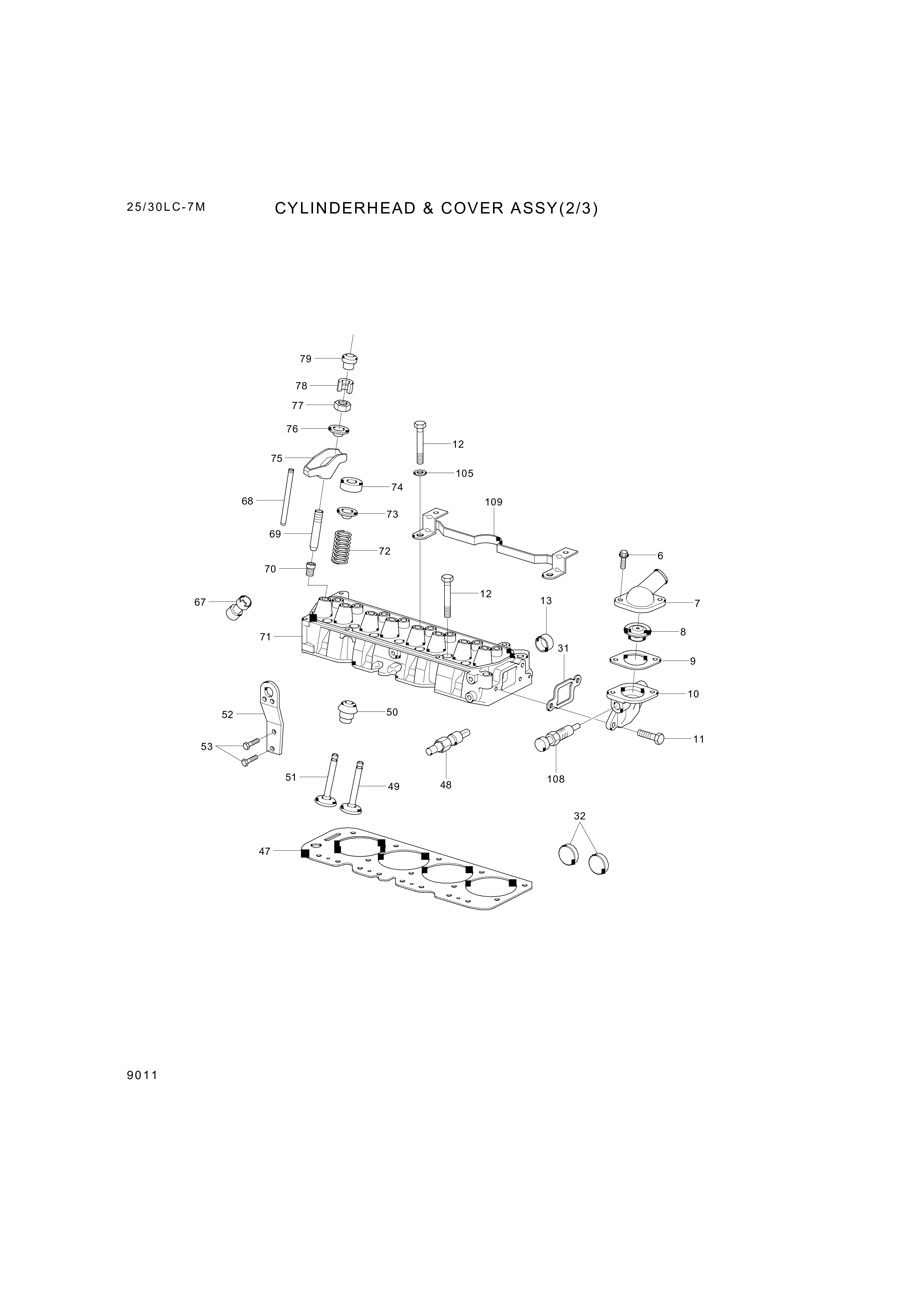 drawing for Hyundai Construction Equipment 09439905 - Eng Lift Frt Bracket Bolt (figure 4)