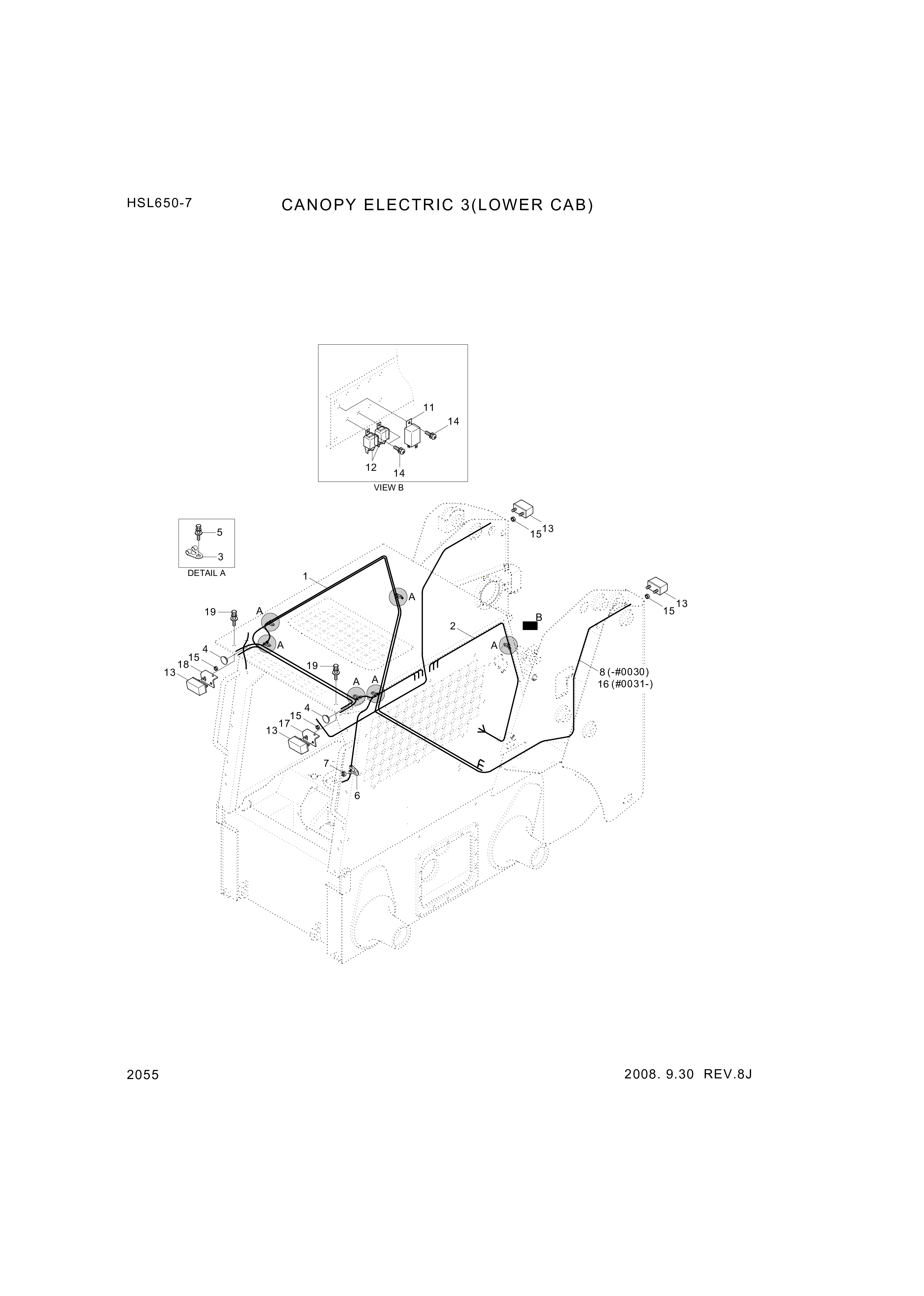 drawing for Hyundai Construction Equipment S035-081516 - BOLT-W/WASHER (figure 3)