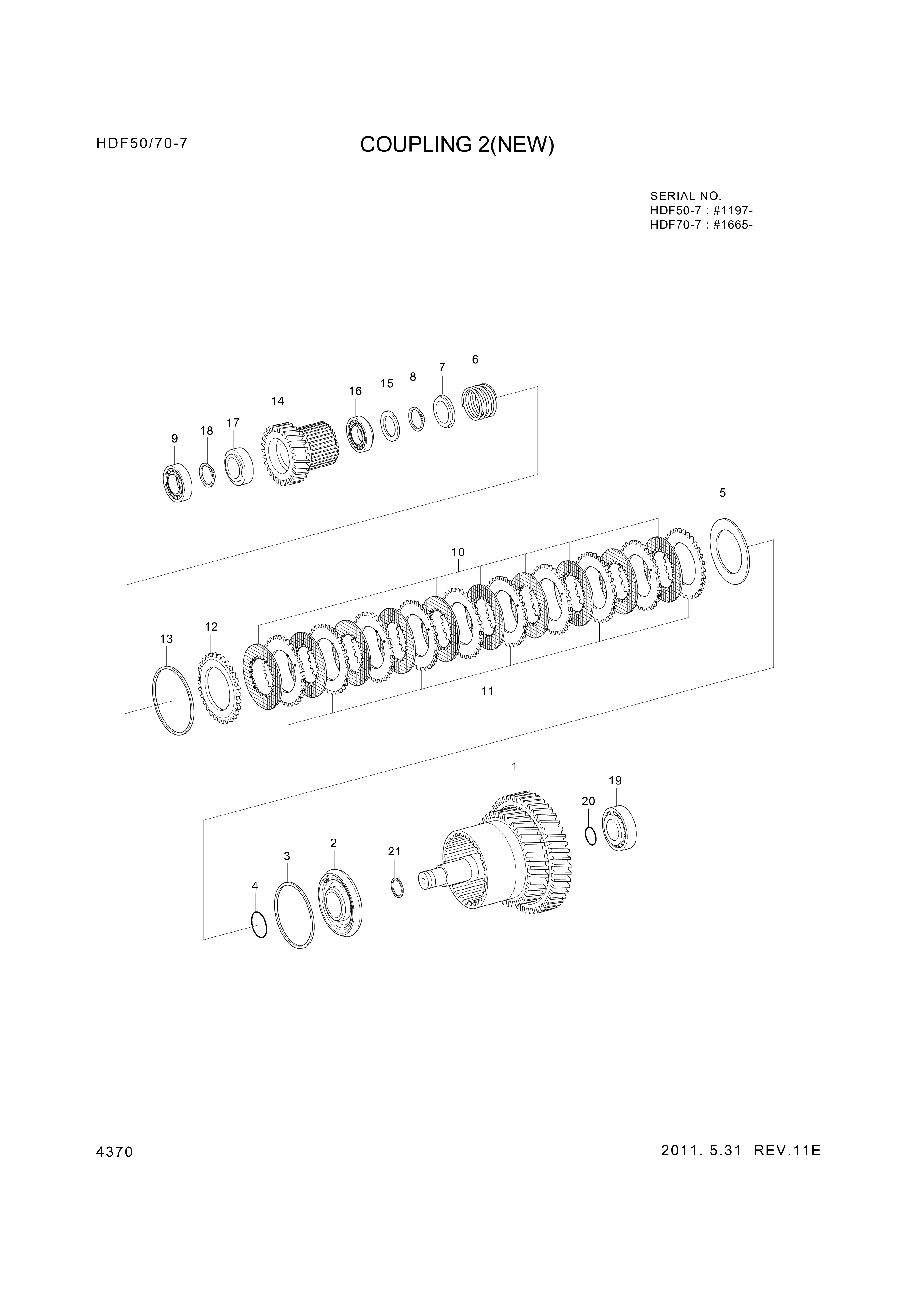 drawing for Hyundai Construction Equipment ZGAQ-03082 - COUPLING (figure 5)