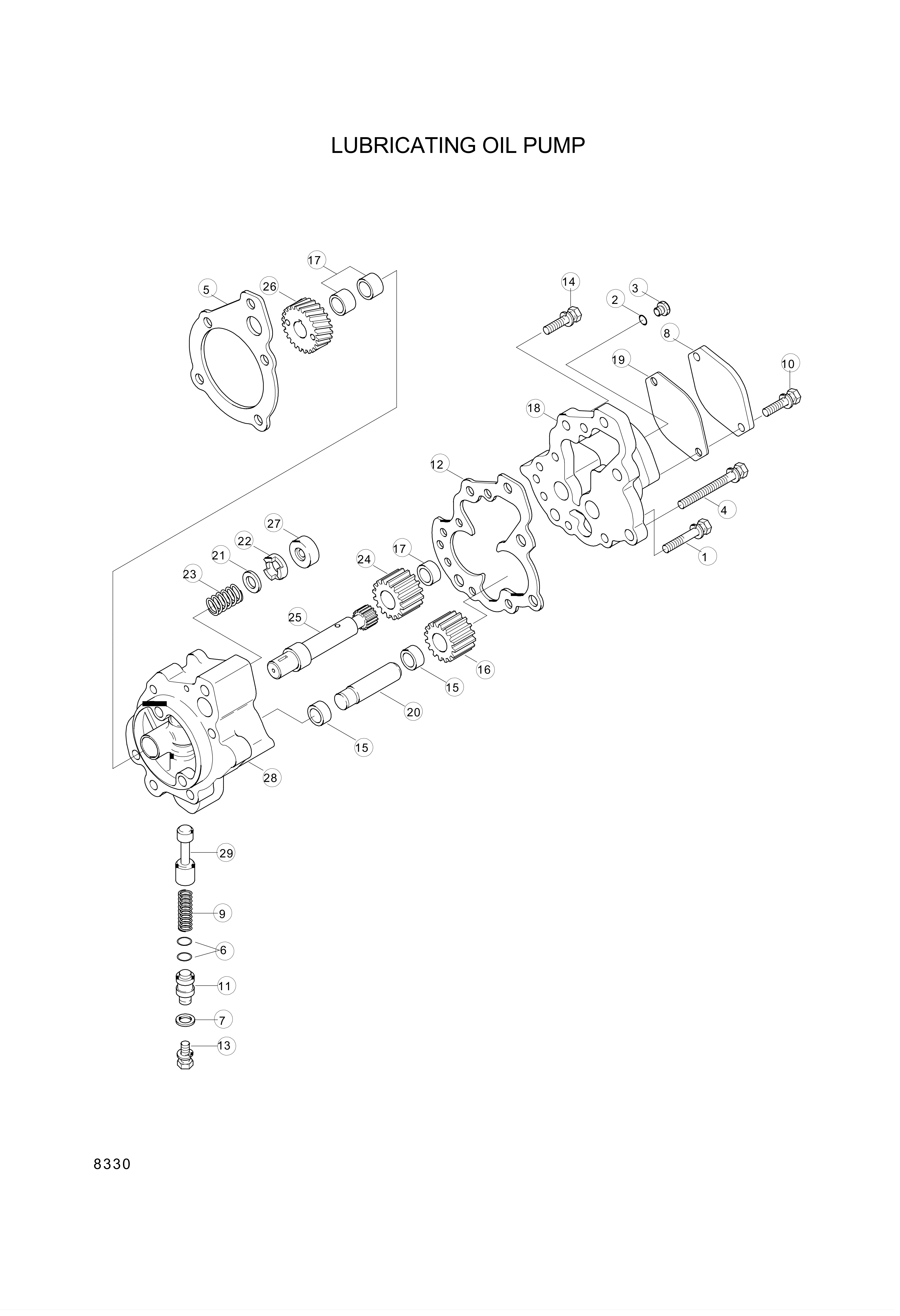 drawing for Hyundai Construction Equipment YUBP-05663 - GEAR (figure 1)