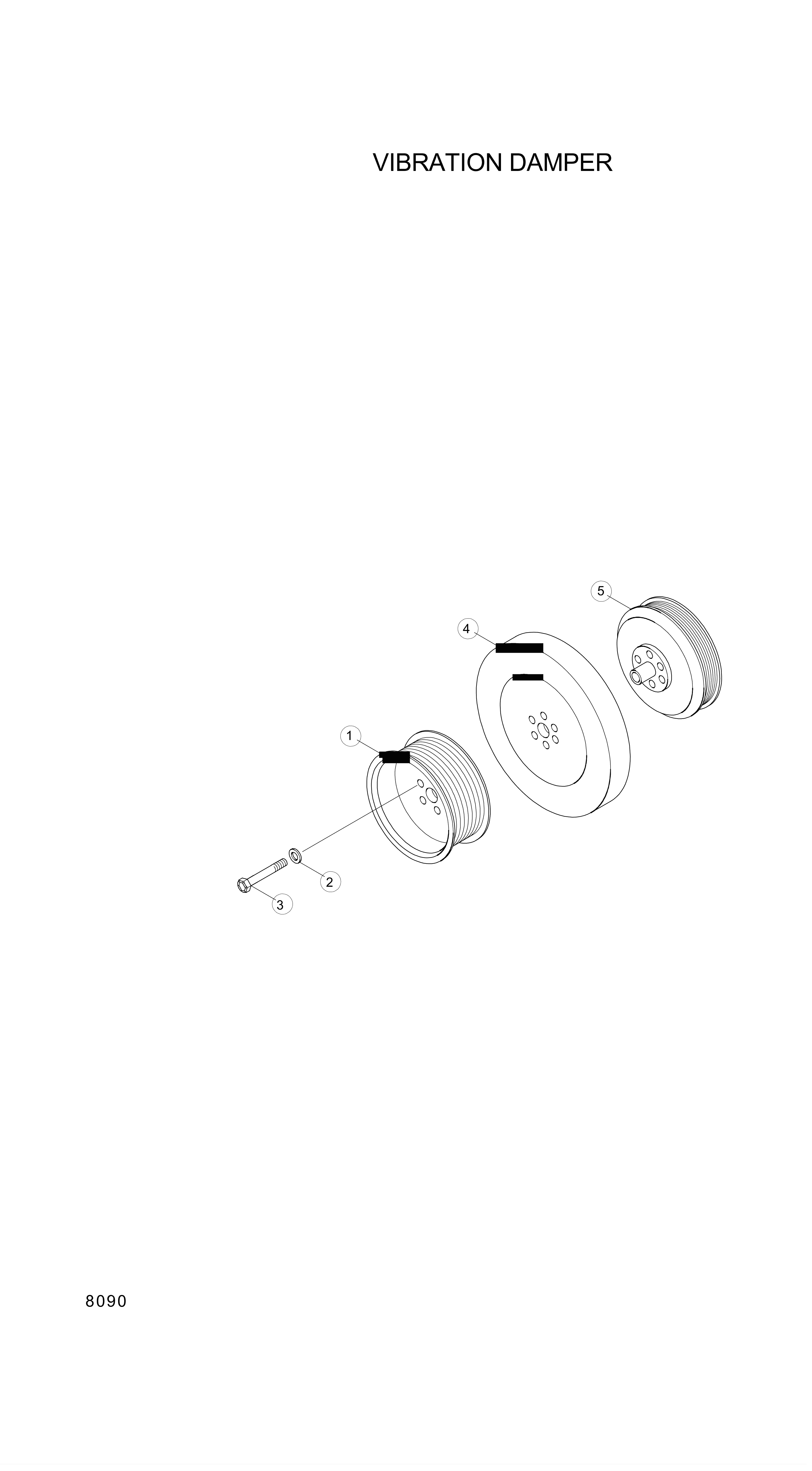 drawing for Hyundai Construction Equipment YUBP-04776 - PULLEY (figure 1)