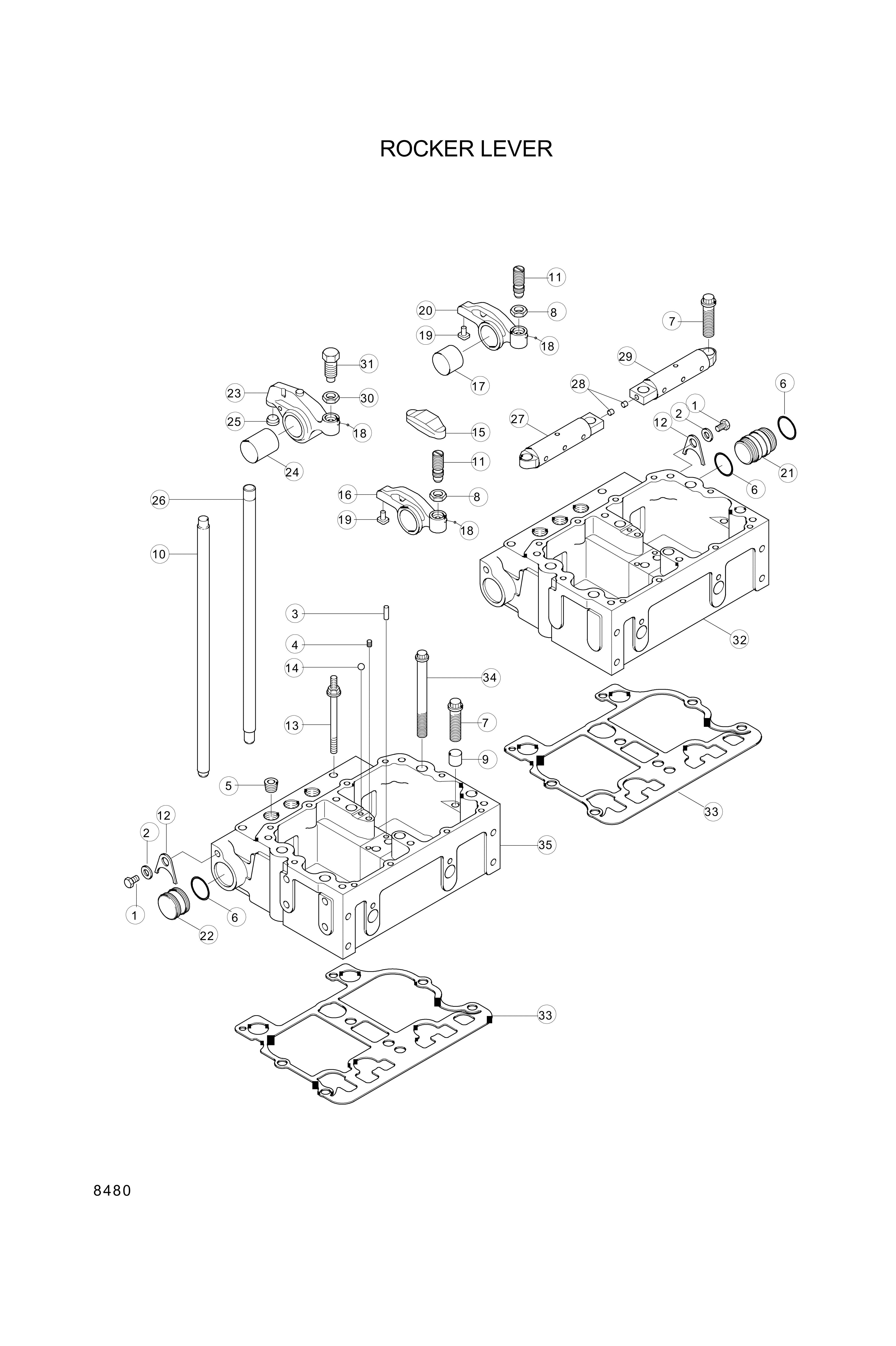 drawing for Hyundai Construction Equipment YUBP-06695 - HOUSING (figure 1)