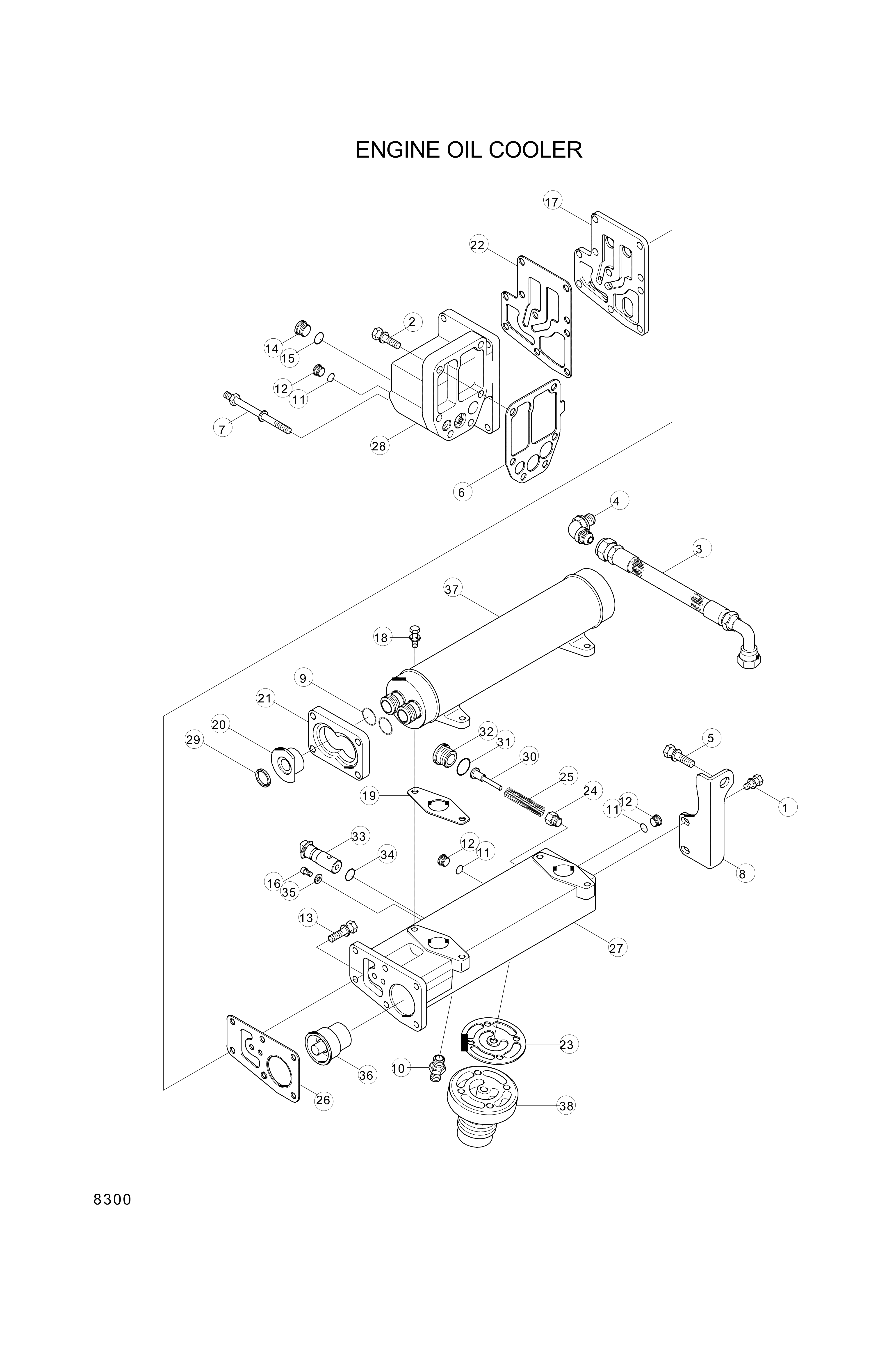 drawing for Hyundai Construction Equipment 3069678 - Gasket (figure 1)