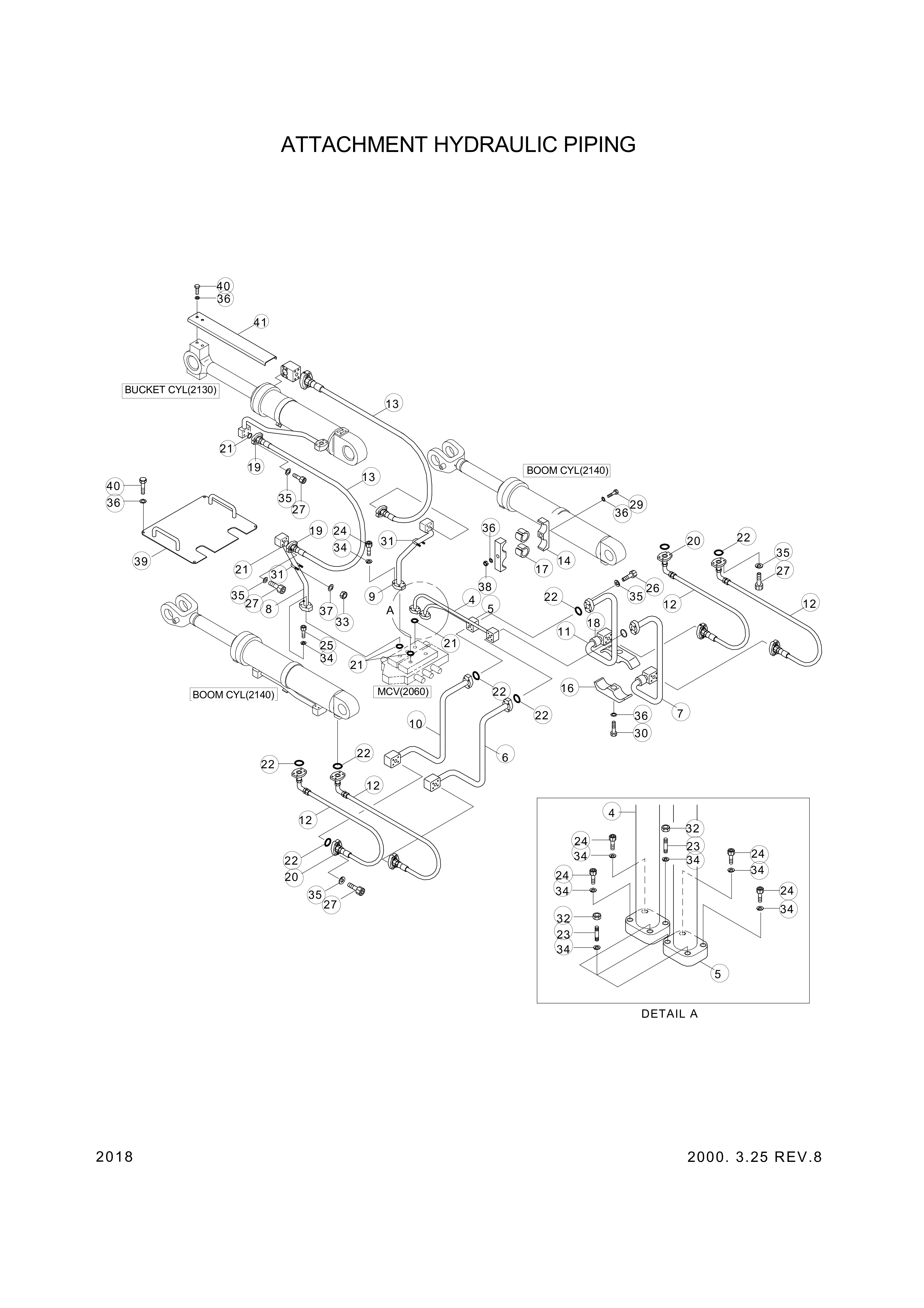 drawing for Hyundai Construction Equipment S061-314100 - BOLT-STUD (figure 2)