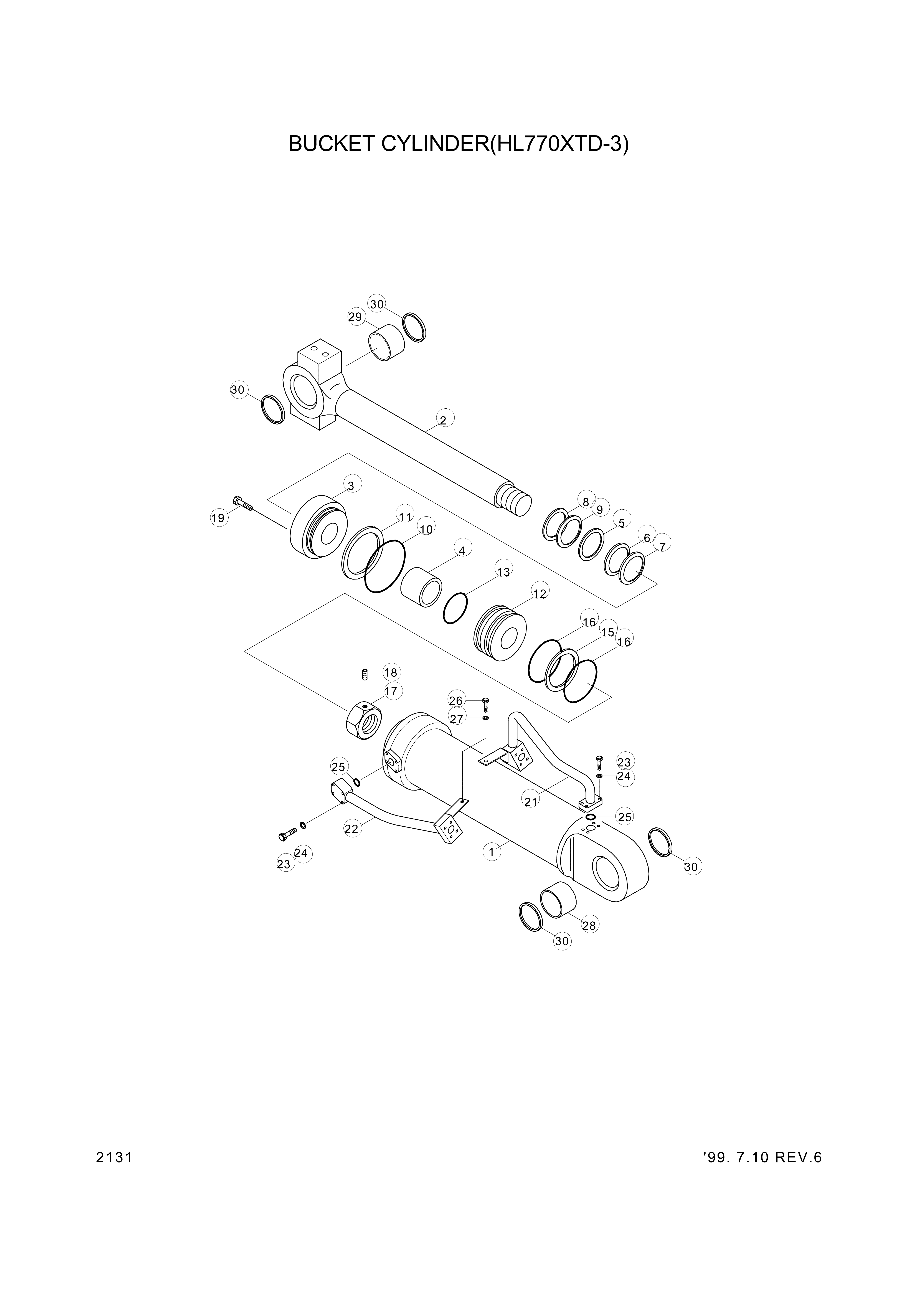 drawing for Hyundai Construction Equipment 31Y2-02870 - TUBE ASSY-CYL (figure 4)