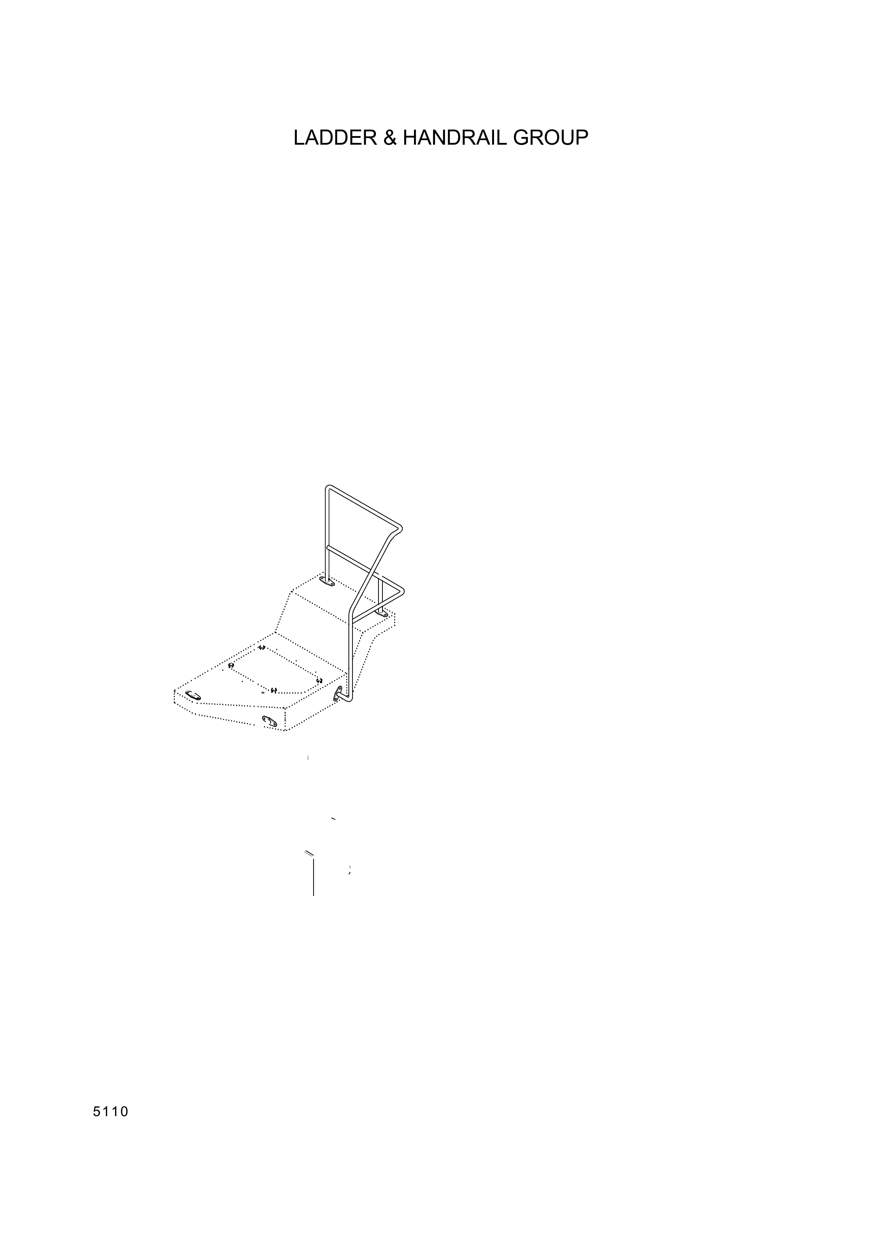 drawing for Hyundai Construction Equipment 71L6-20550 - HANDRAIL-RH (figure 1)