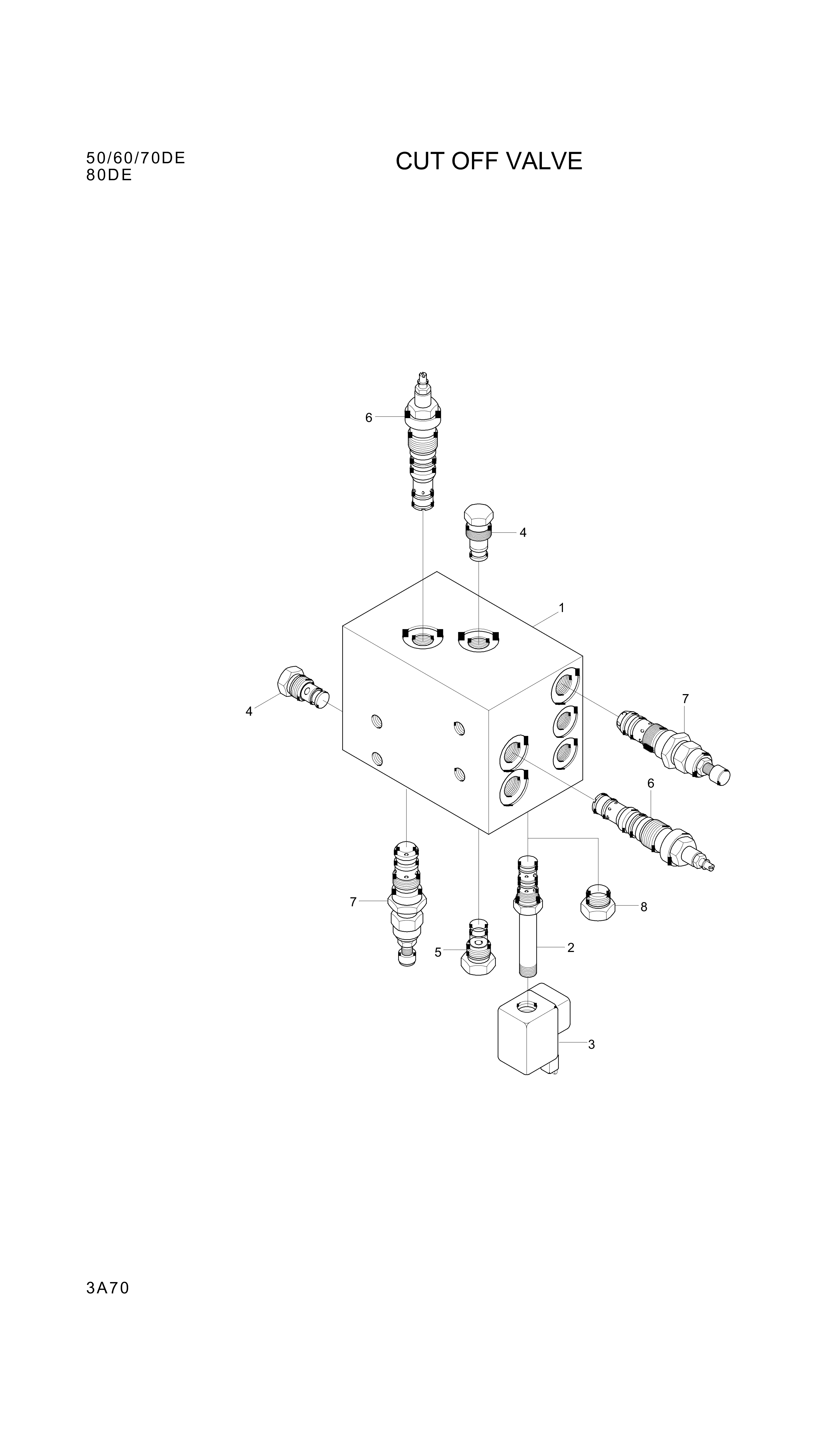 drawing for Hyundai Construction Equipment XKAL-00094 - MANIFOLD-VALVE (figure 4)