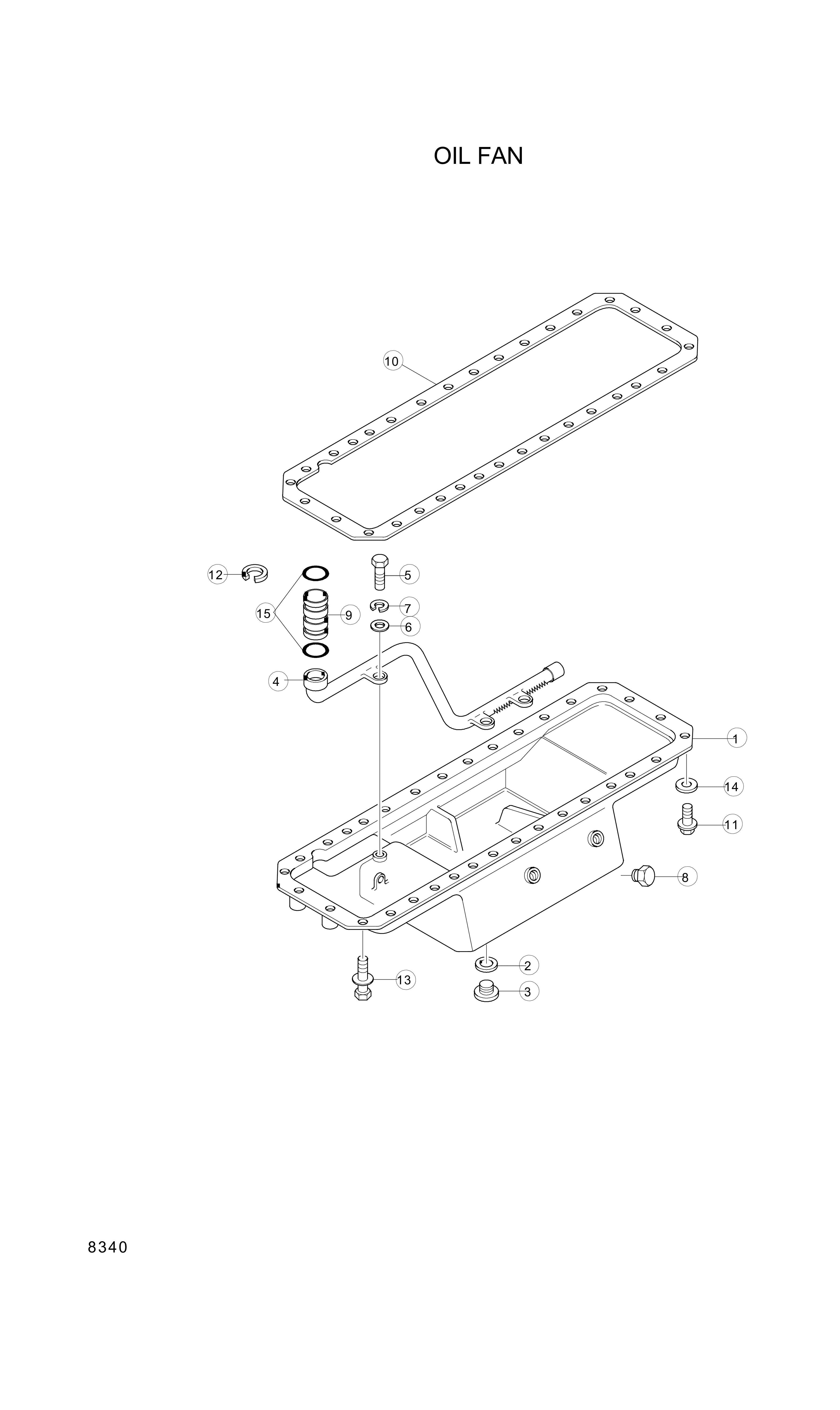 drawing for Hyundai Construction Equipment YUBP-05010 - PAN-OIL (figure 5)