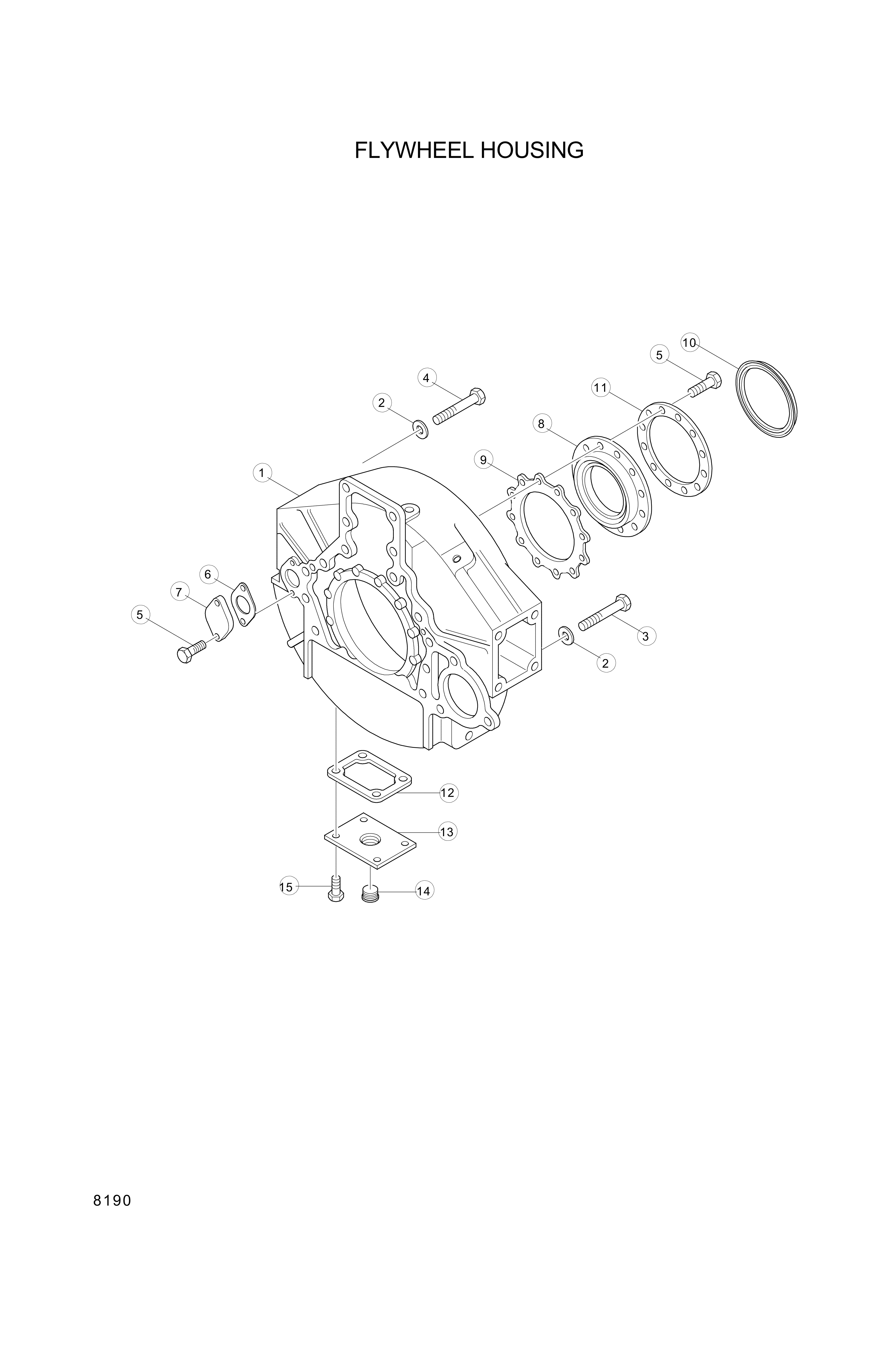 drawing for Hyundai Construction Equipment YUBP-06780 - GASKET (figure 5)