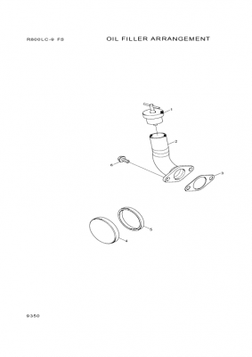 Technical drawing of Hyundai Construction Equipment YUBP-04897 GASKET with dimensions and layout (figure 3)