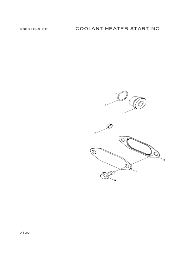 Technical drawing of Hyundai Construction Equipment YUBP-05903 GASKET with dimensions and layout (figure 2)