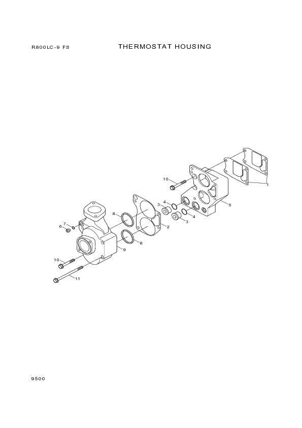 drawing for Hyundai Construction Equipment 3084879 - SEAL-THERMOSTAT (figure 2)