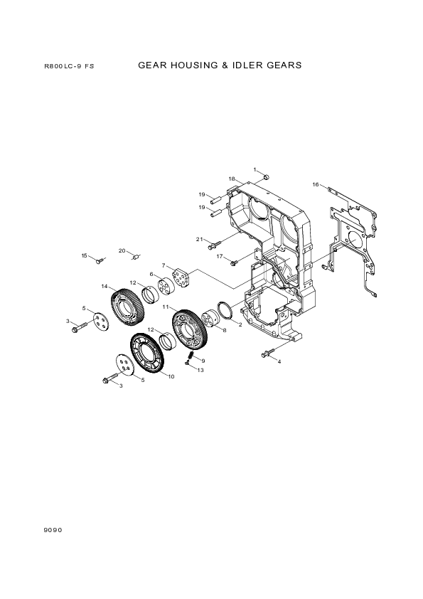 drawing for Hyundai Construction Equipment YUBP-05793 - SCREW-HEX FLG (figure 2)