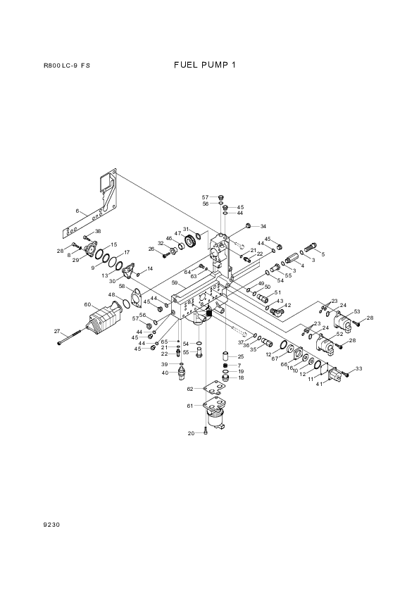 drawing for Hyundai Construction Equipment YUBP-05271 - BODY-PUMP (figure 2)