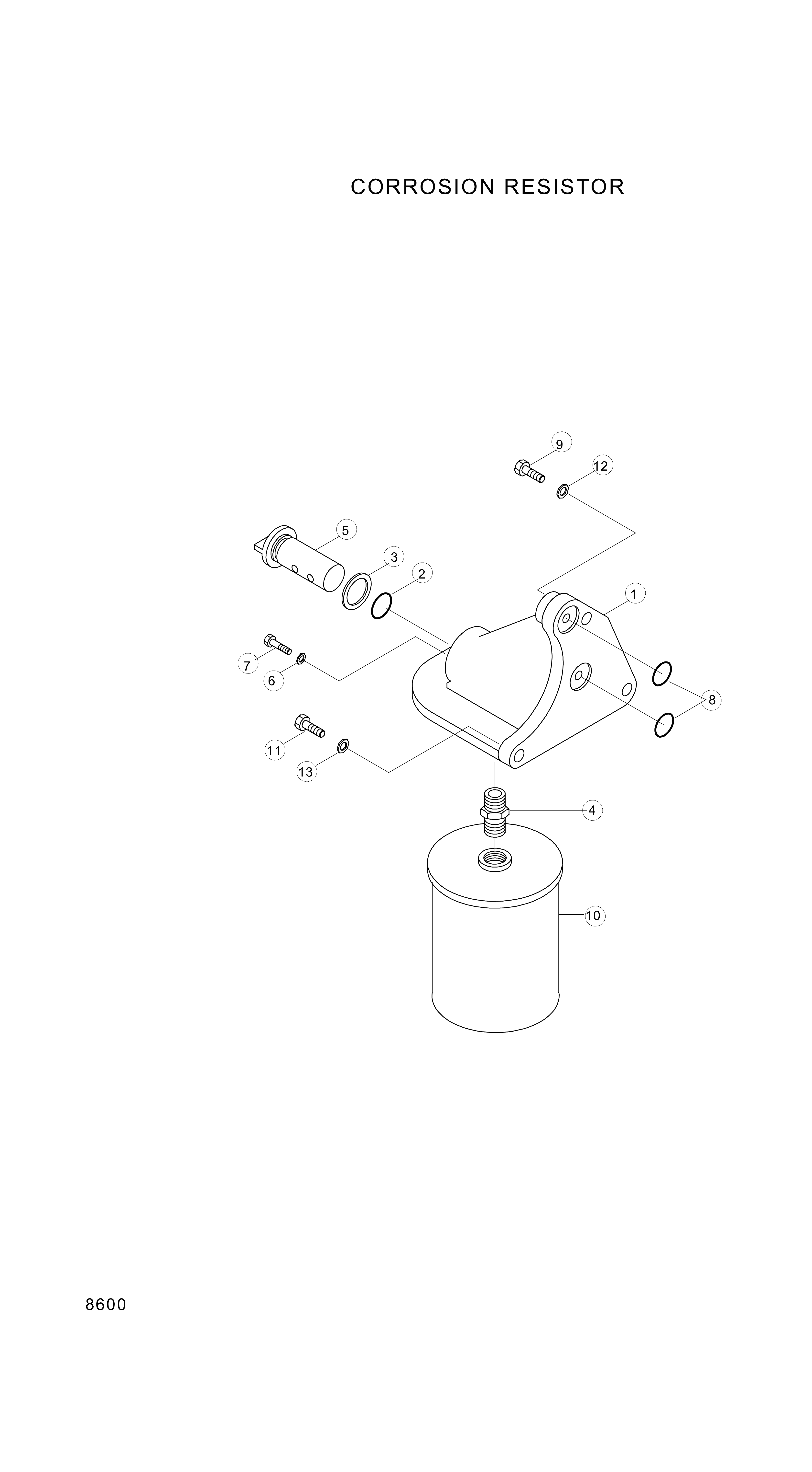 drawing for Hyundai Construction Equipment YUBP-06447 - HEAD-FILTER (figure 5)