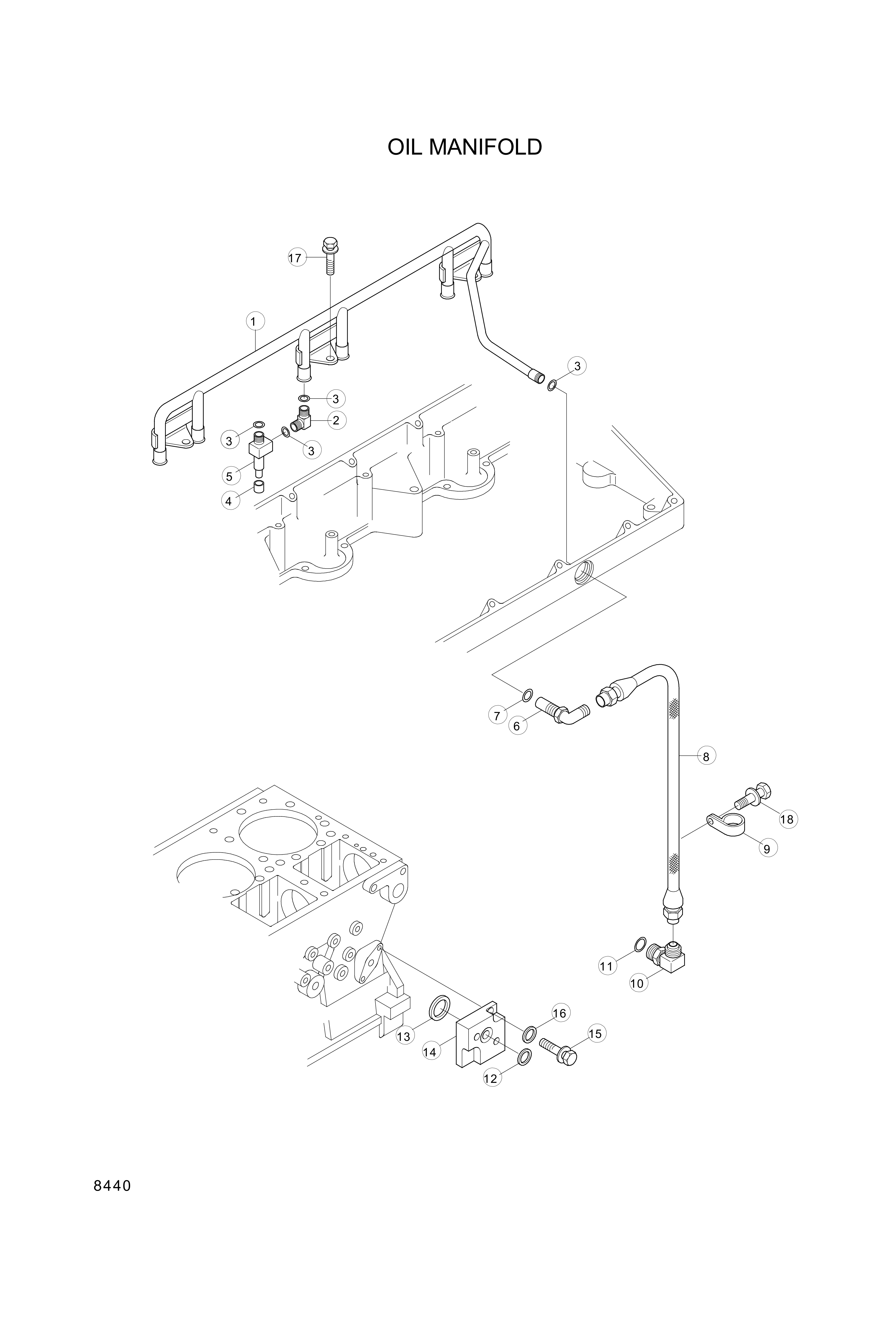 drawing for Hyundai Construction Equipment YUBP-05374 - CONNECTOR (figure 3)