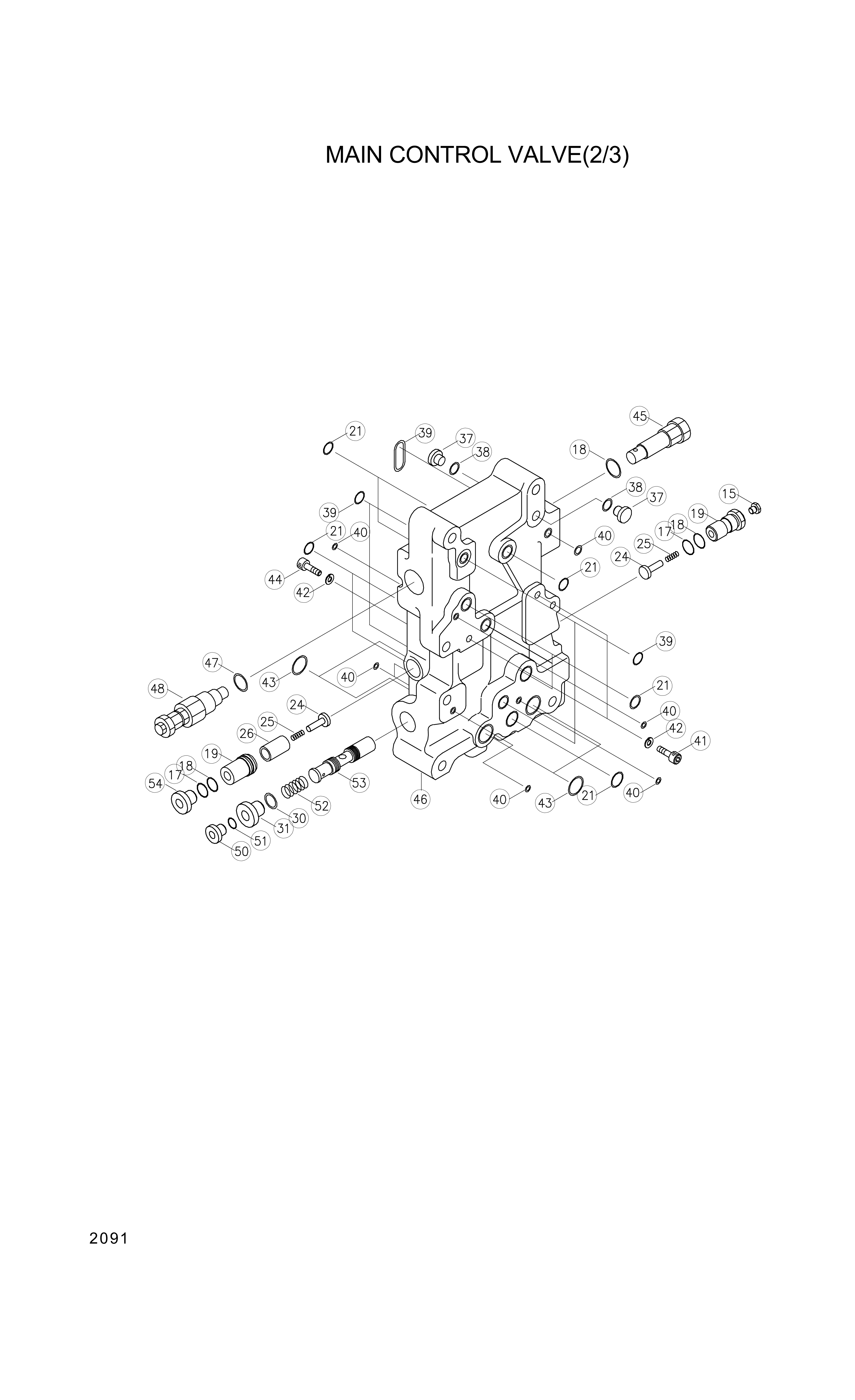 drawing for Hyundai Construction Equipment 3526-488 - CAP (figure 2)