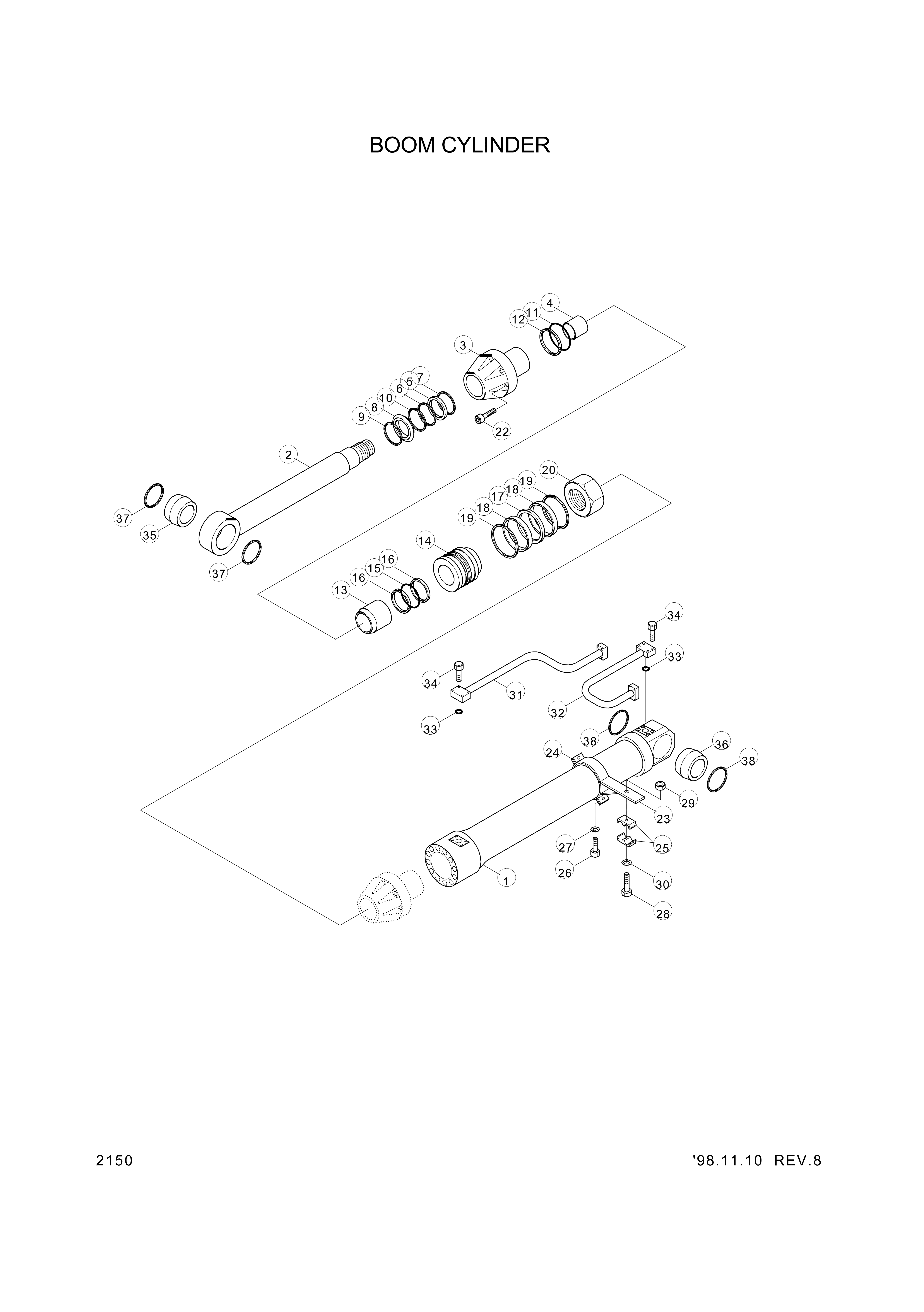 drawing for Hyundai Construction Equipment S201-141002 - NUT-HEX (figure 2)