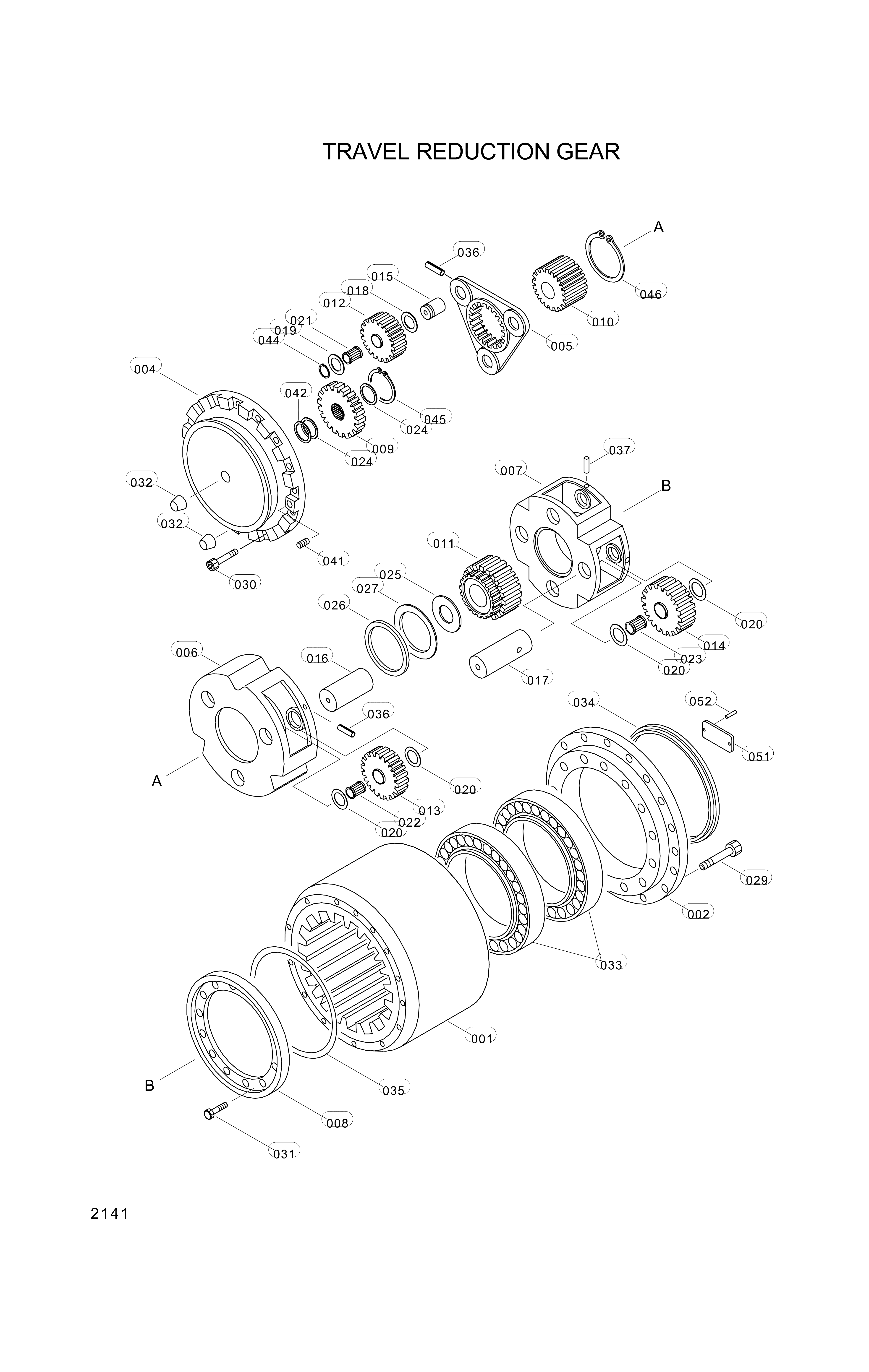 drawing for Hyundai Construction Equipment 35050BAA-002 - HOUSING (figure 4)