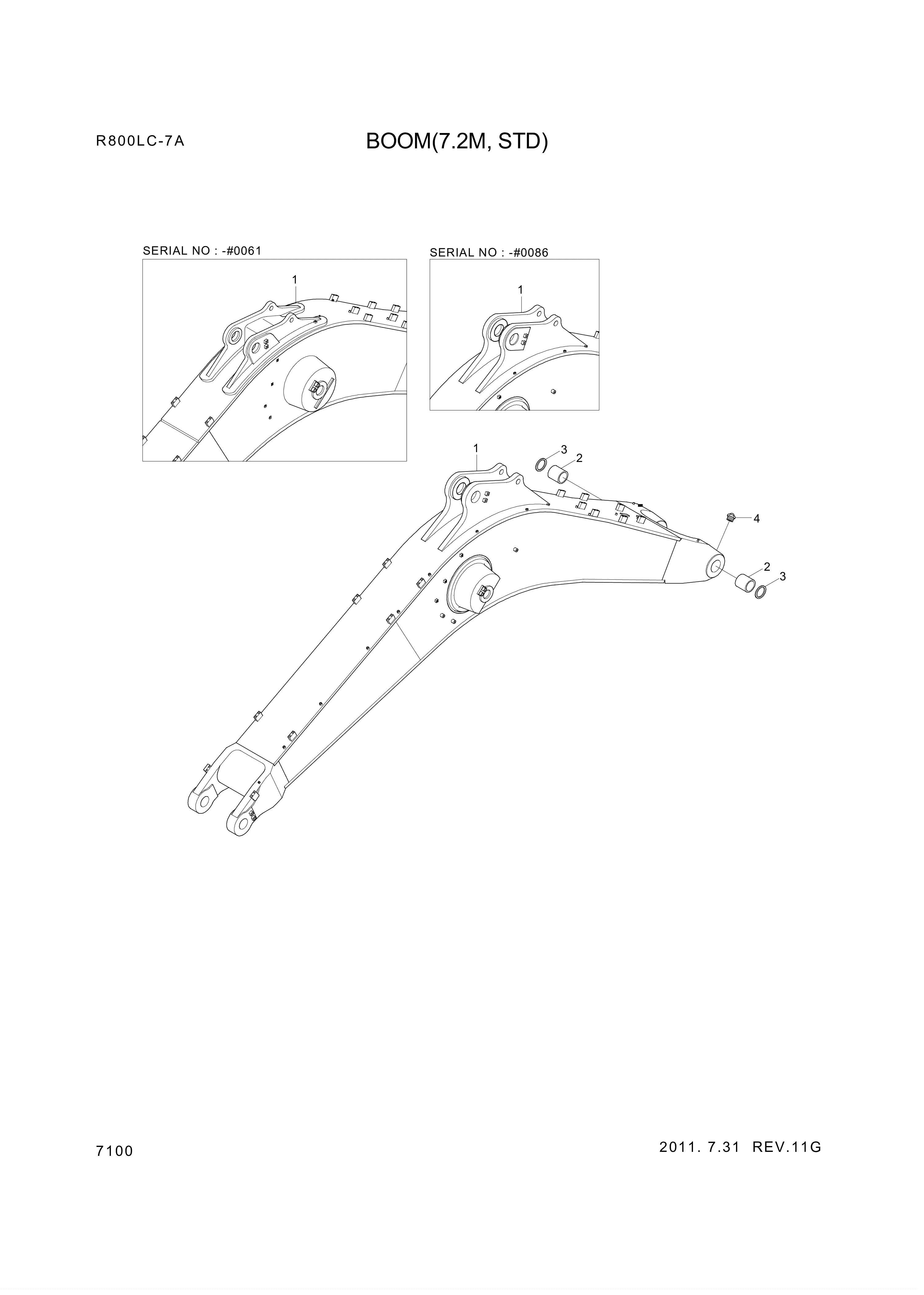 drawing for Hyundai Construction Equipment 61EN-12180 - BUSHING-BRONZE (figure 2)