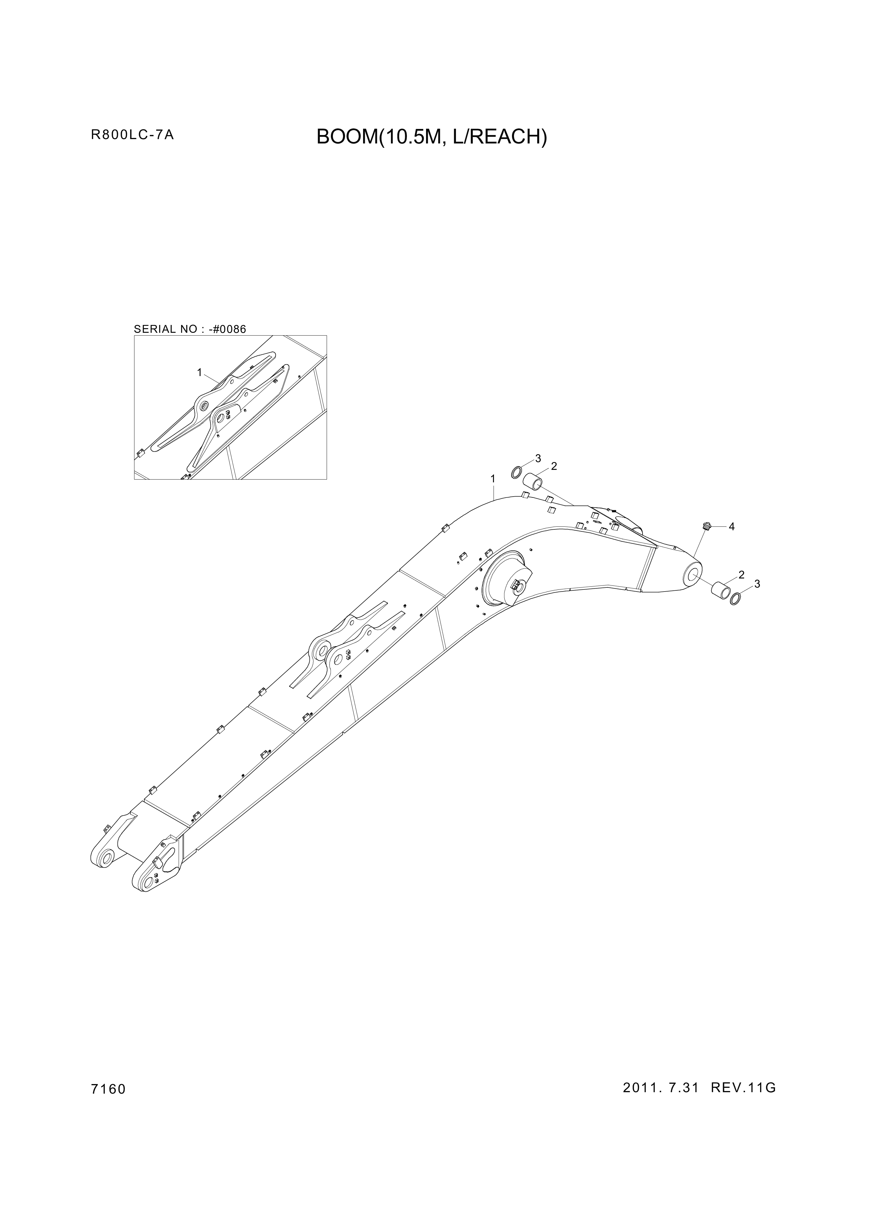 drawing for Hyundai Construction Equipment 61EN-12180 - BUSHING-BRONZE (figure 4)