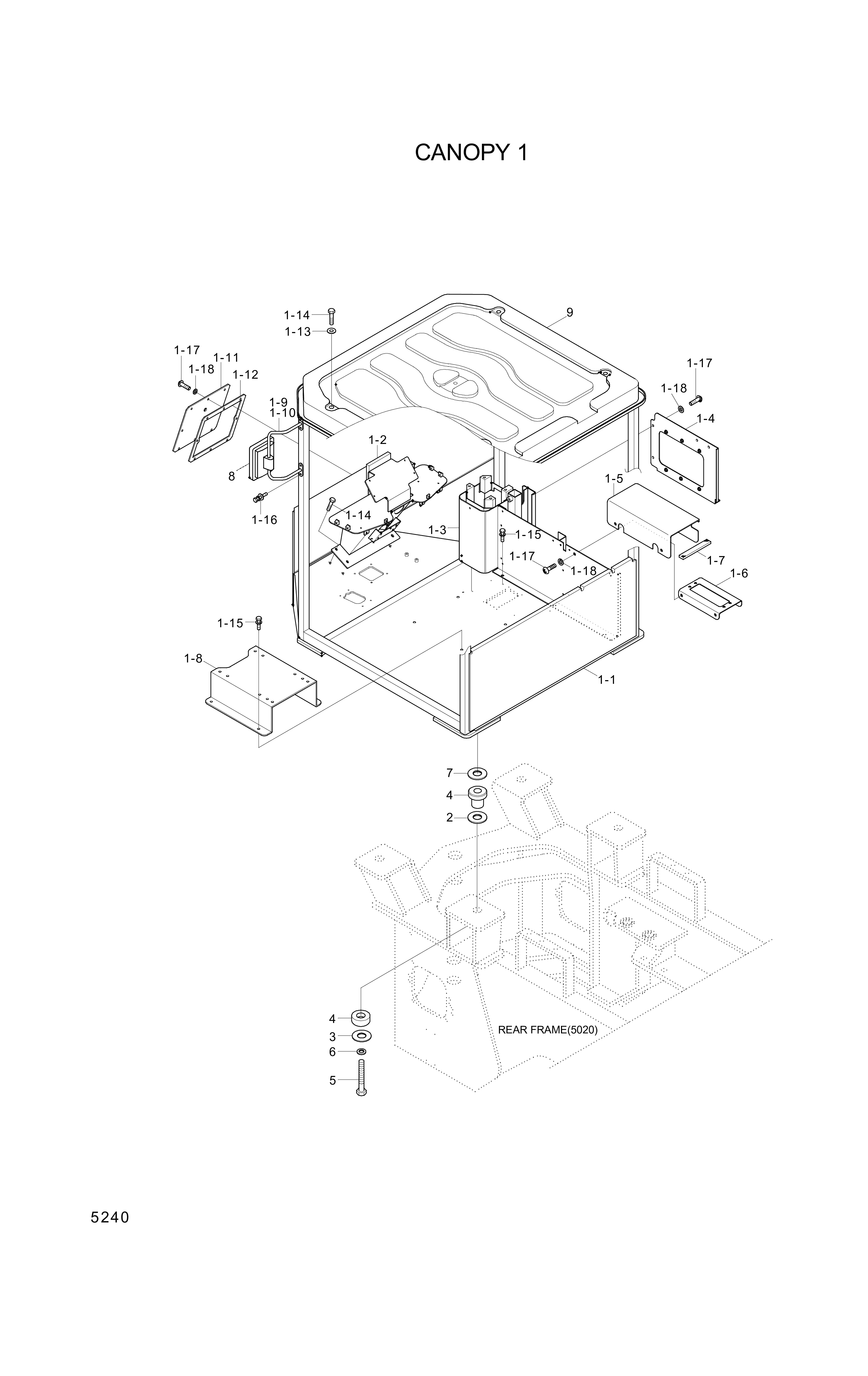 Technical drawing of Hyundai Construction Equipment S403-271002 WASHER-PLAIN with dimensions and layout (figure 3)