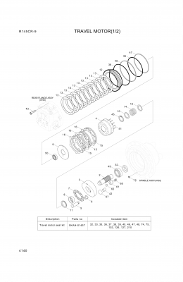 Technical drawing of Hyundai Construction Equipment XKAH-01171 PIVOT-SWASH with dimensions and layout (figure 3)