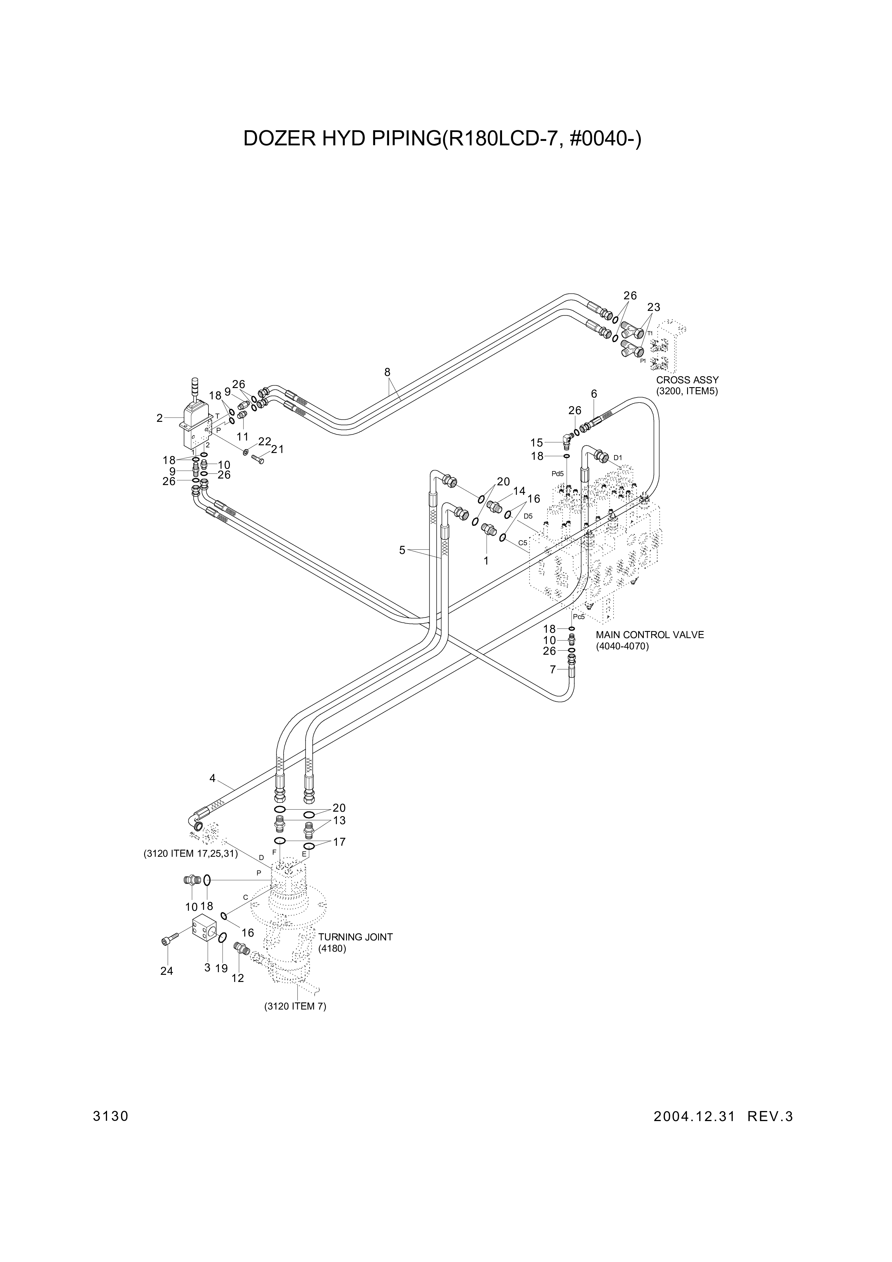 drawing for Hyundai Construction Equipment P930-087027 - HOSE ASSY-ORFS&THD (figure 4)