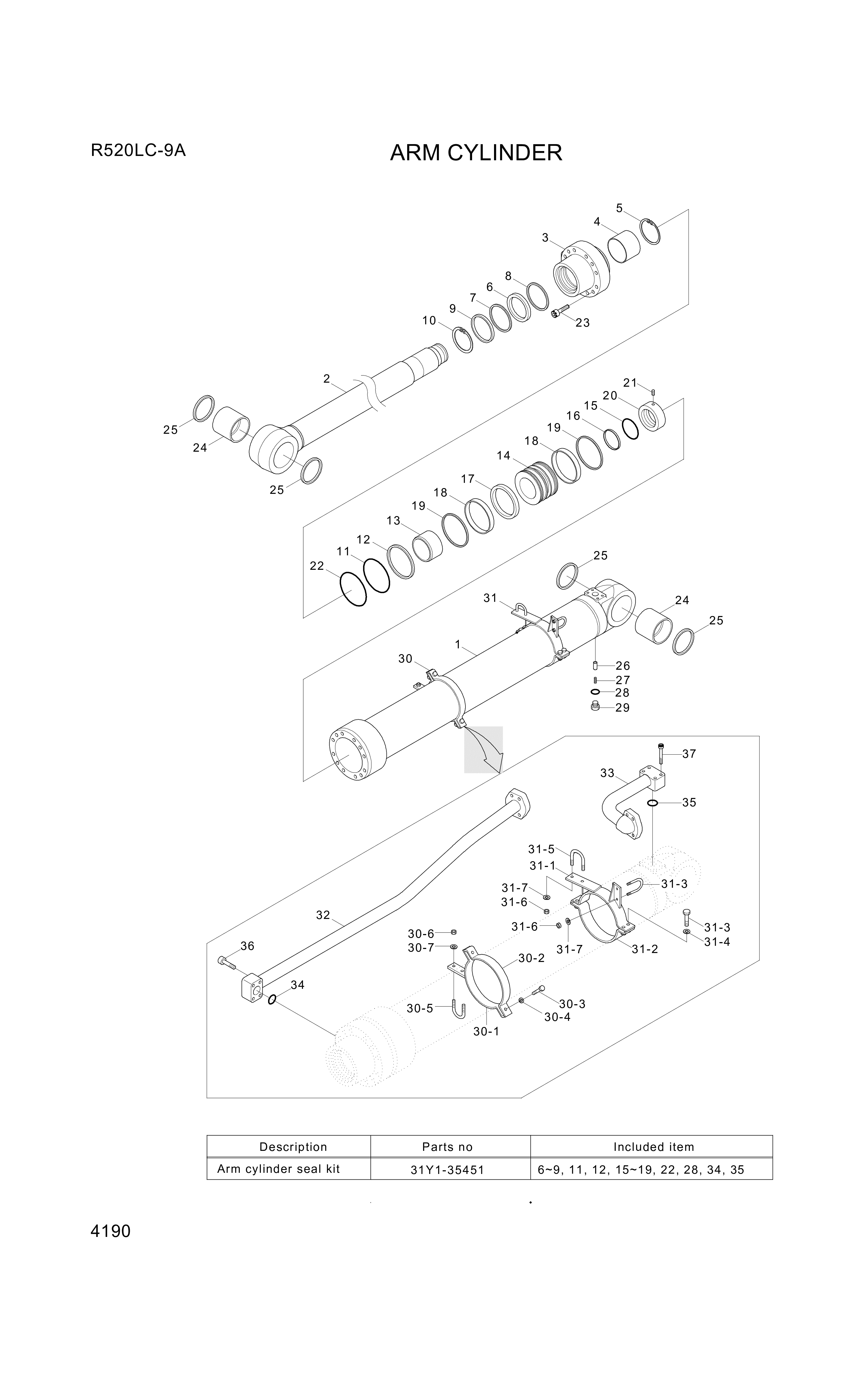 drawing for Hyundai Construction Equipment 31YC-31490 - BAND (figure 5)