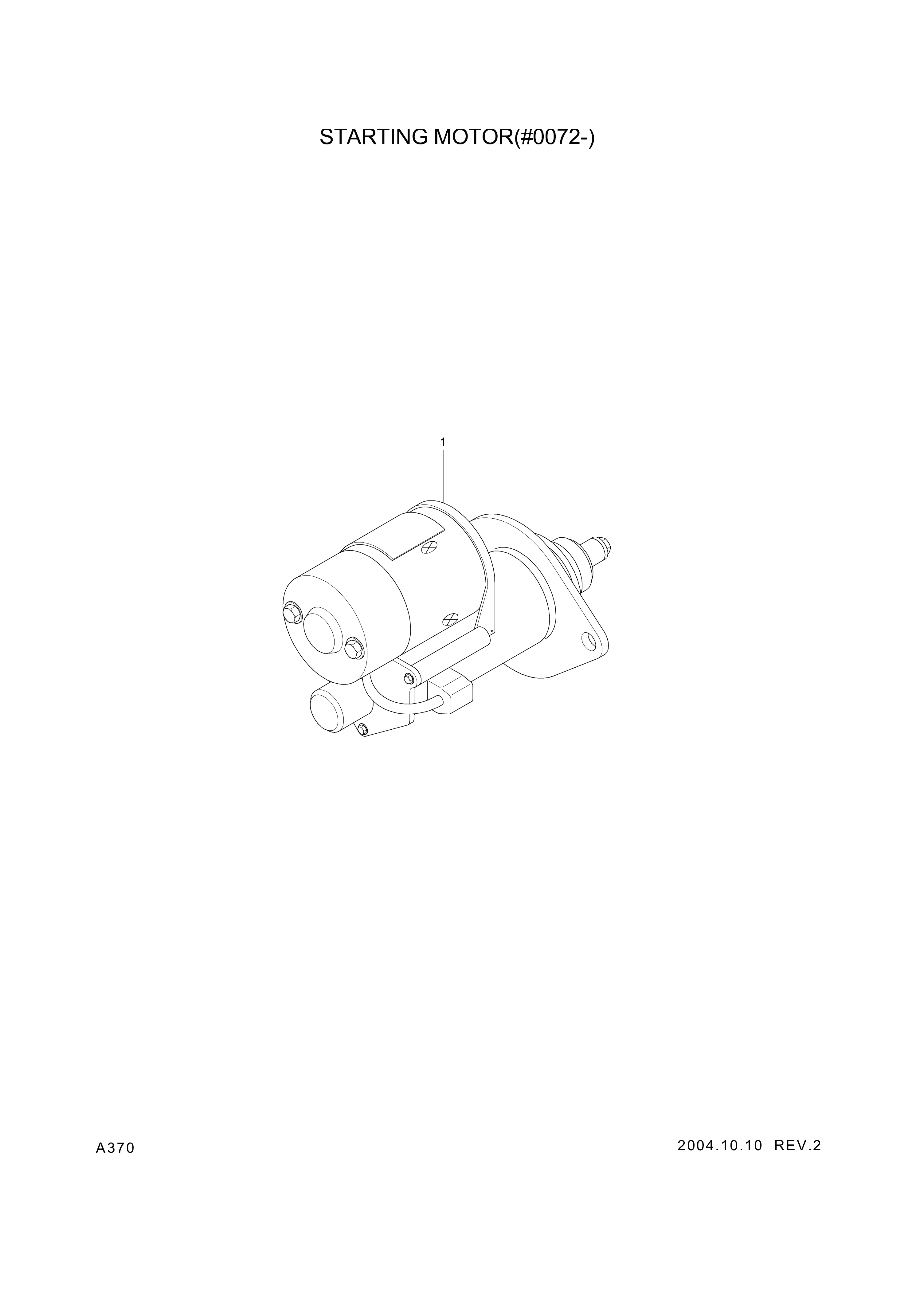 drawing for Hyundai Construction Equipment YUBP-06546 - MOTOR ASSY-START (figure 3)