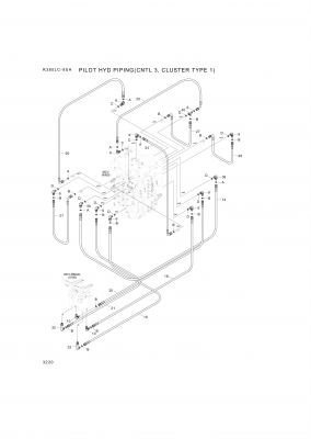 drawing for Hyundai Construction Equipment X420-042027 - HOSE ASSY-SYNF&ORFS (figure 4)