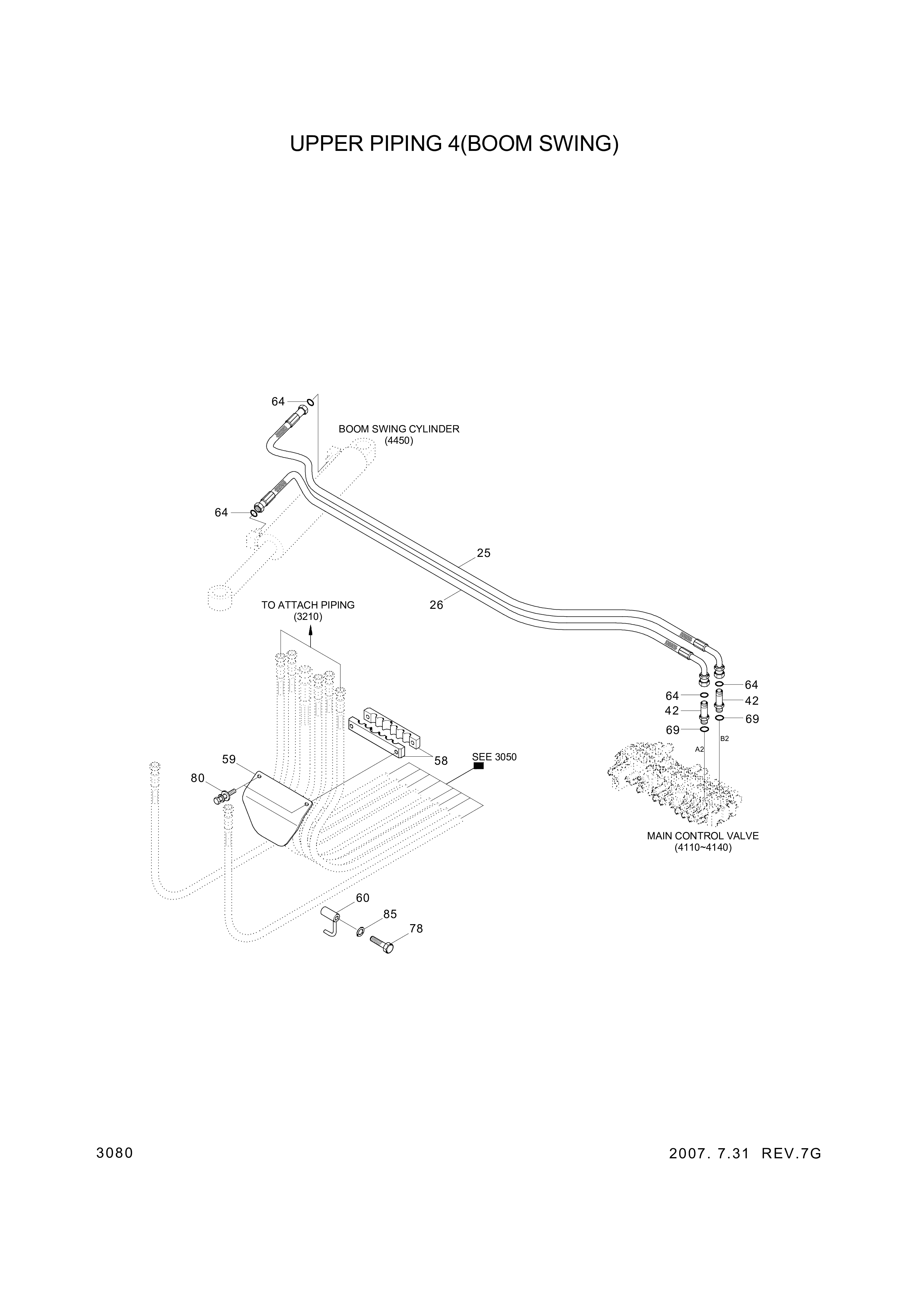 drawing for Hyundai Construction Equipment P930-065038 - HOSE ASSY-ORFS&THD (figure 5)