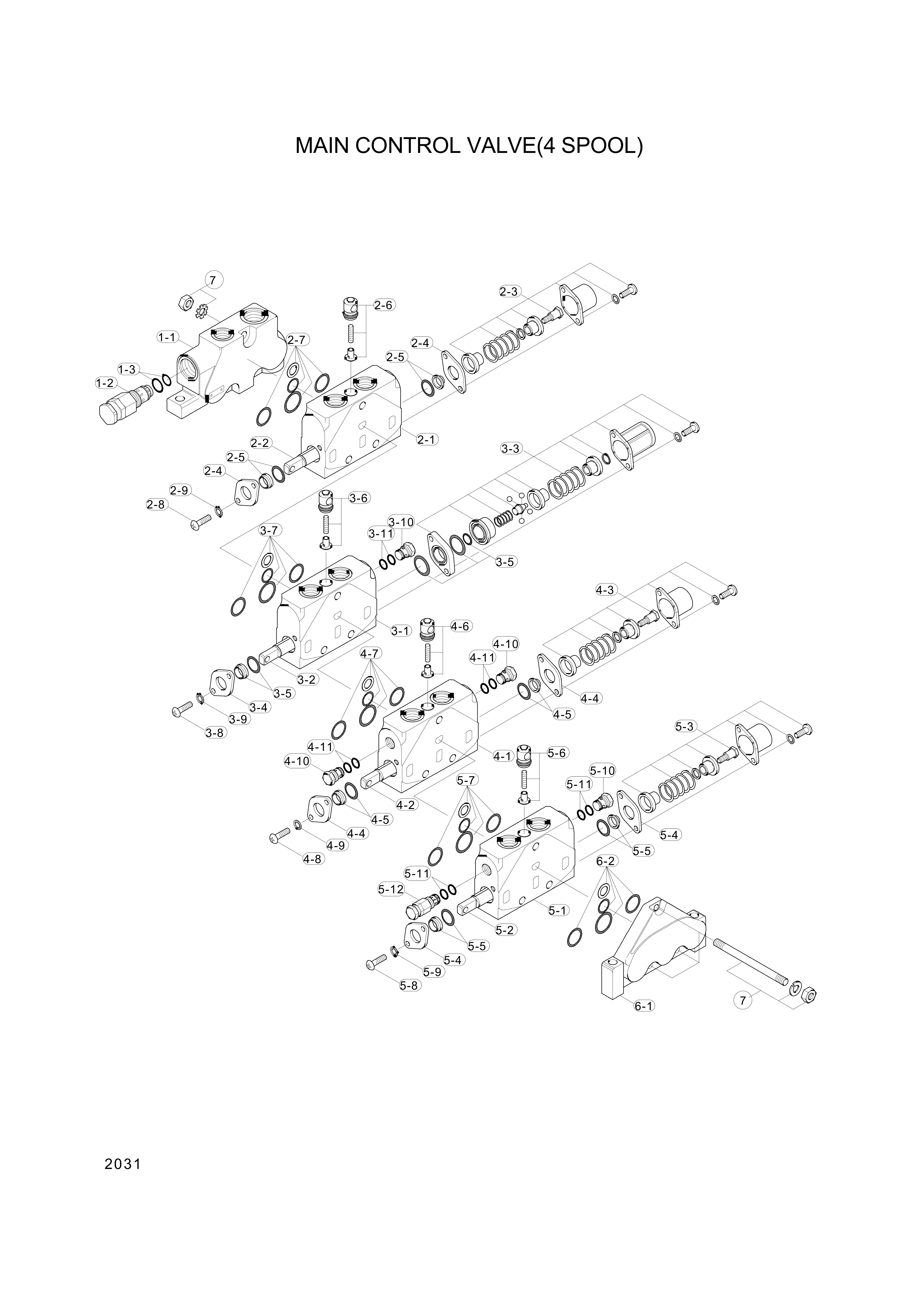 Technical drawing of Hyundai Construction Equipment 35D1-40340 SEAL KIT with dimensions and layout (figure 5)