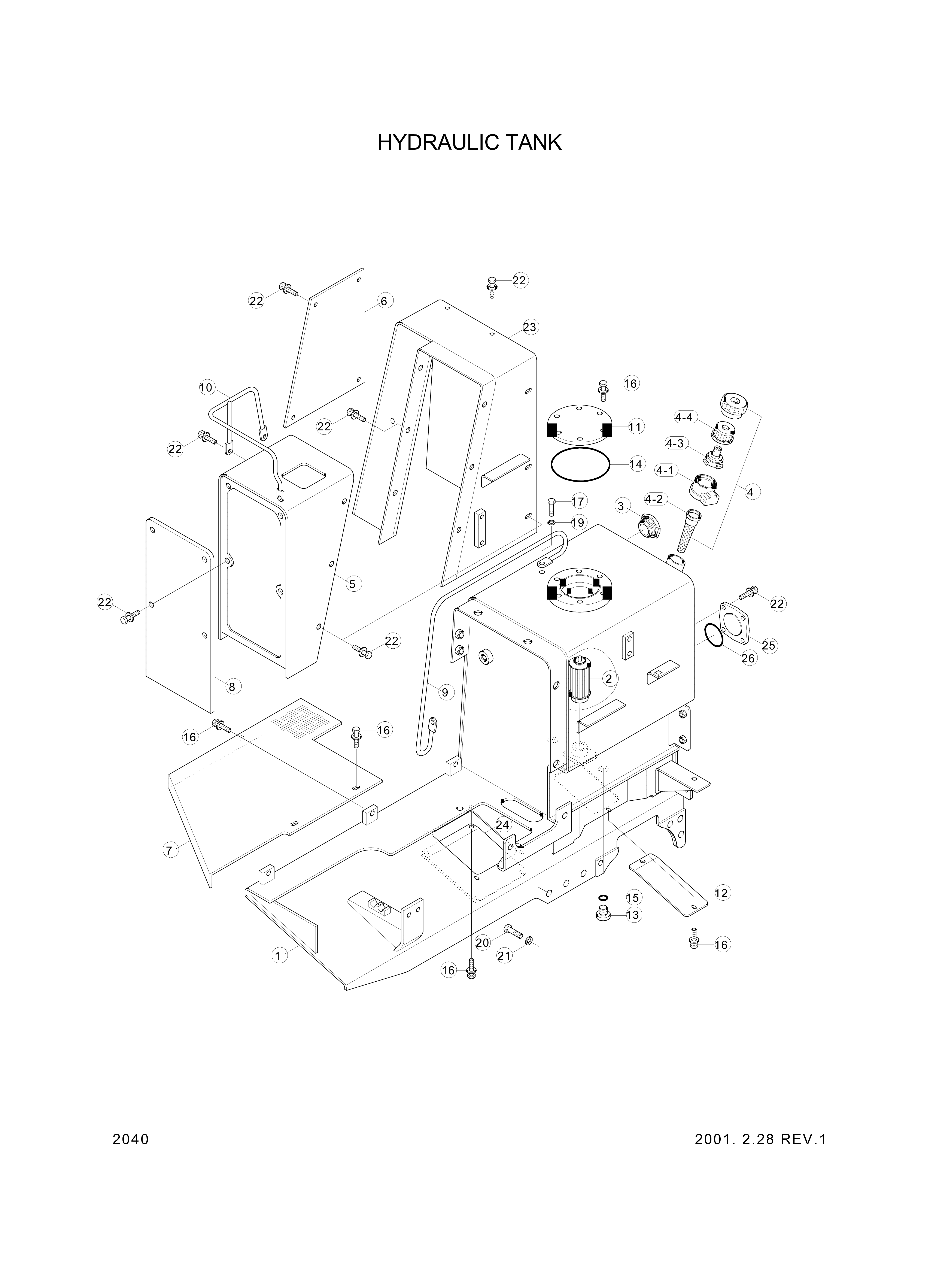 drawing for Hyundai Construction Equipment 35D1-00030 - FILTER-RETURN (figure 2)